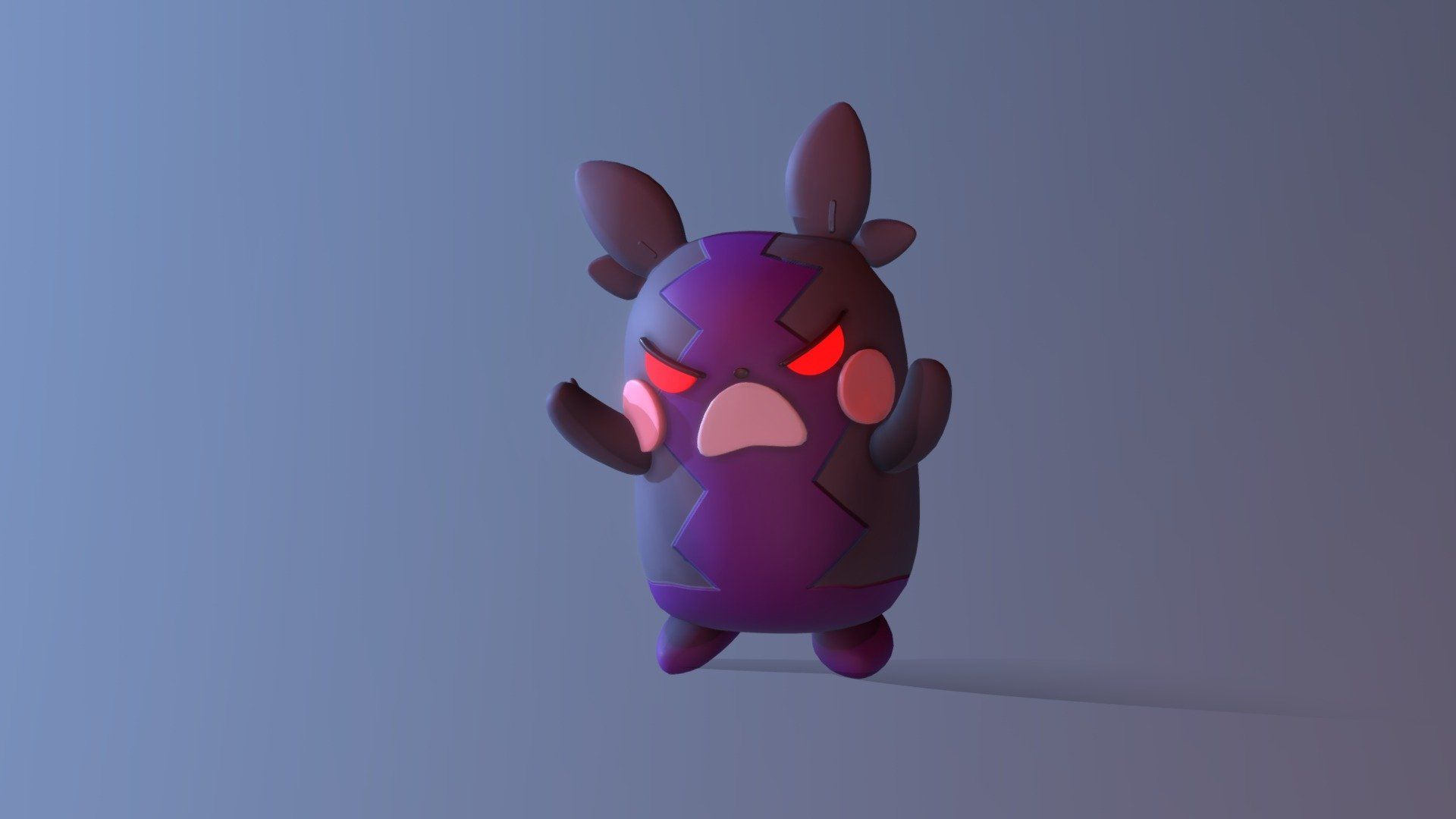 1920x1080 Morpeko Free 3D model by Miaru3D [157342f]