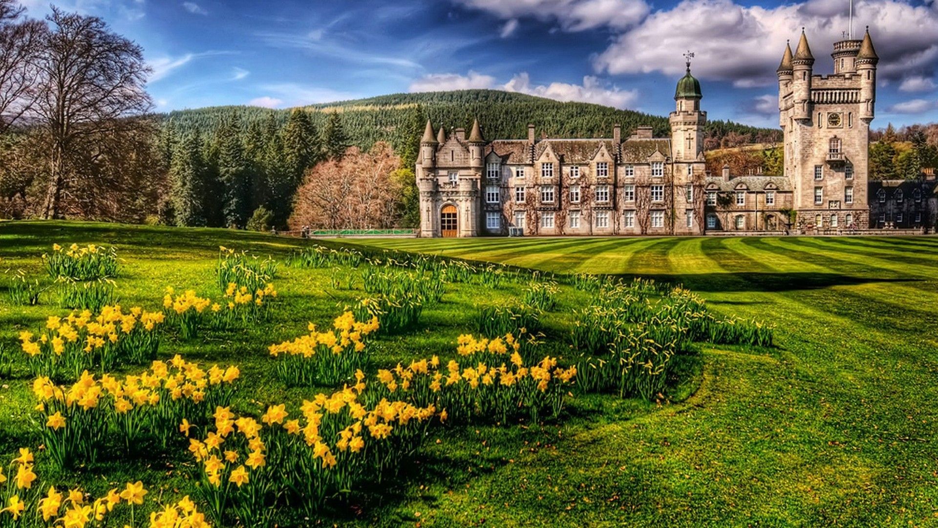 1920x1080 English Castle Wallpaper
