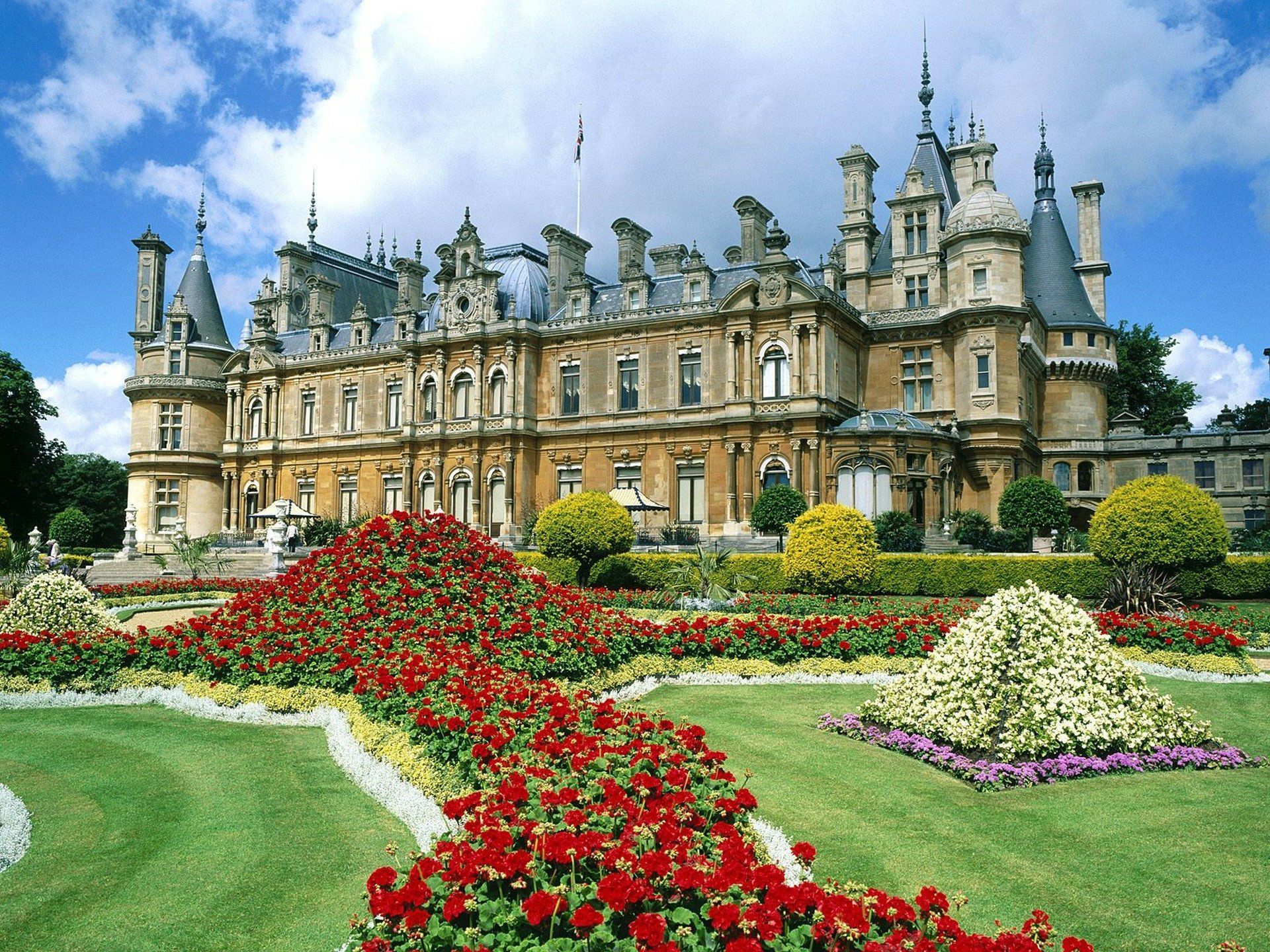1920x1440 Download Castle England Man Made Waddesdon Manor HD Wallpaperx1440
