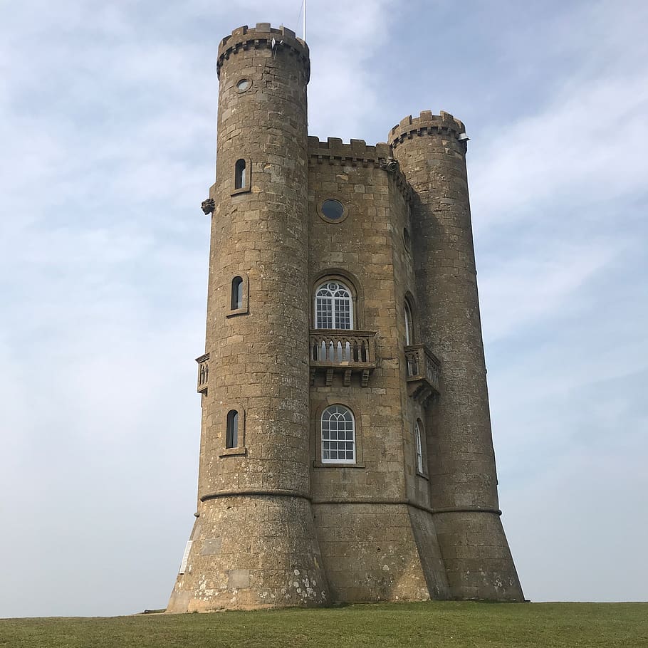 910x910 HD wallpaper: broadway tower, folly, cotswolds, england, castle, architecture