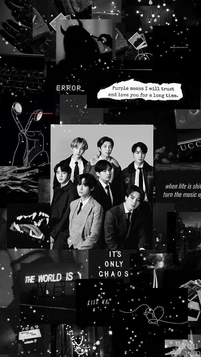 800x1422 Aesthetic Bts, Black Aesthetic, kpop, korean singer, HD phone wallpaper