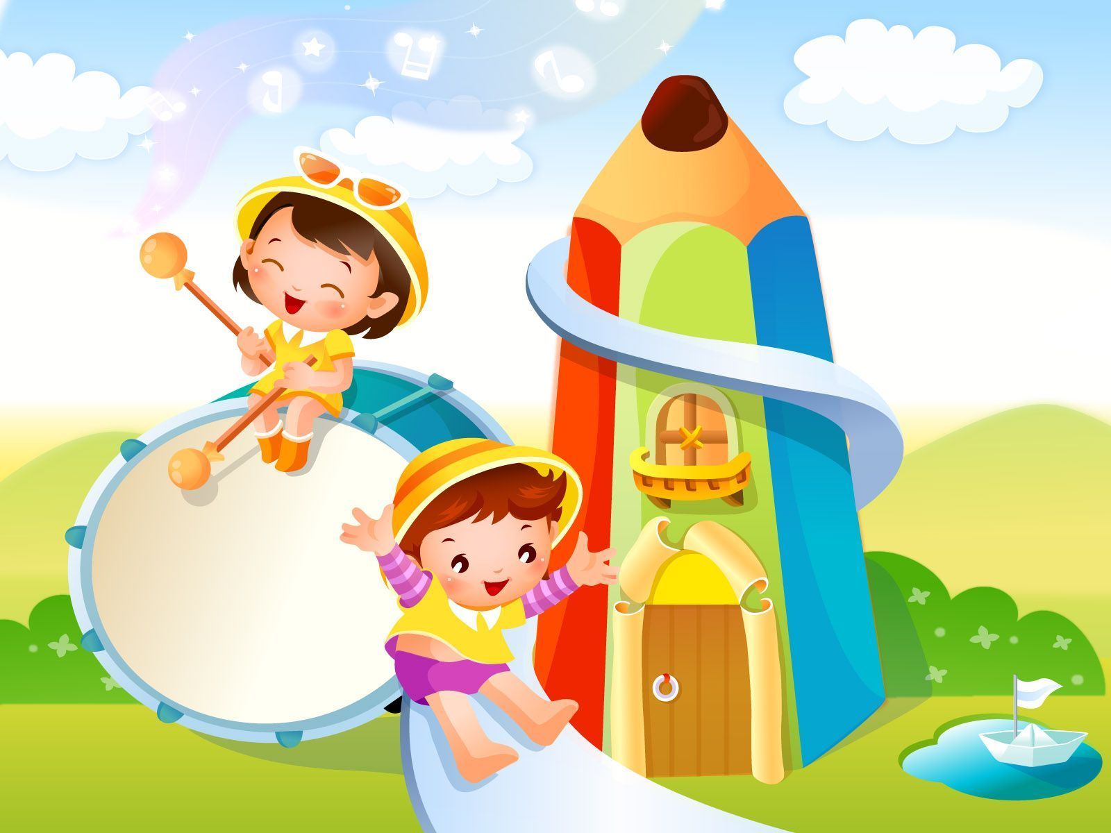 1600x1200 Kids Cartoon Wallpaper
