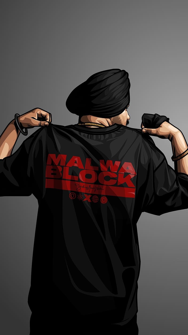 800x1422 Sidhu Moose Wala Live, Animated Work, rapper, singer, HD phone wallpaper