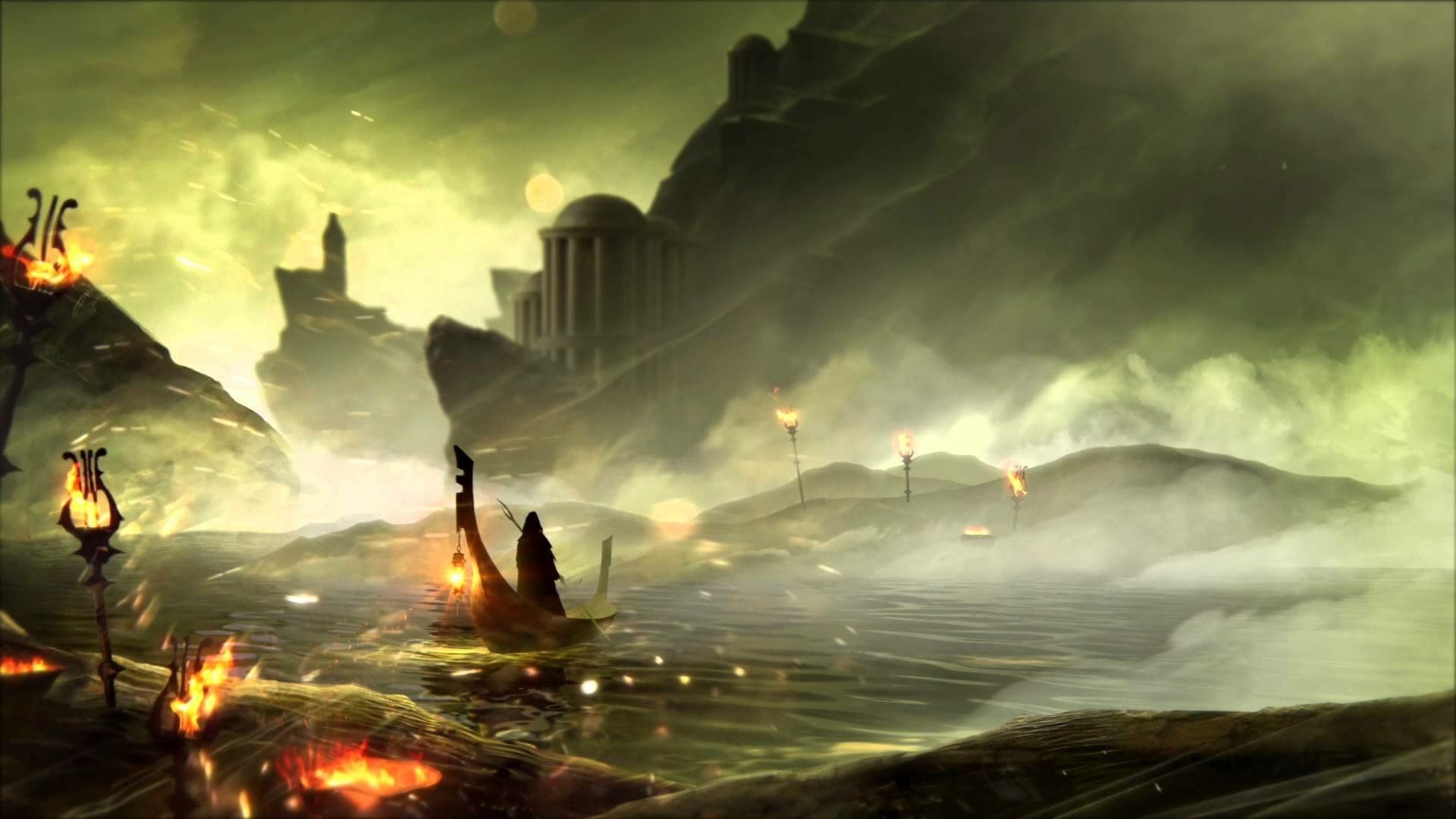 1920x1080 Dark Greek Death: Artistic HD Mythic Landscapex1080