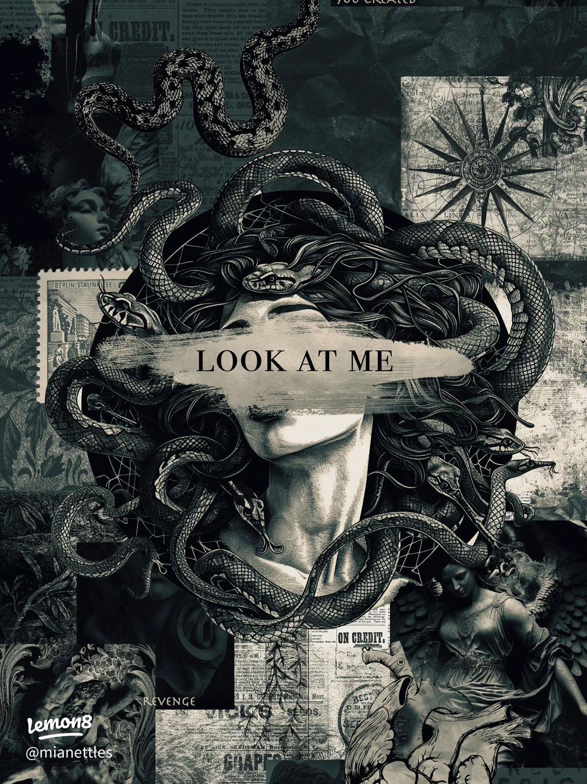 1200x1603 My New Medusa iPhone Wallpaper: Dark Academia Greek Mythology Aesthetic