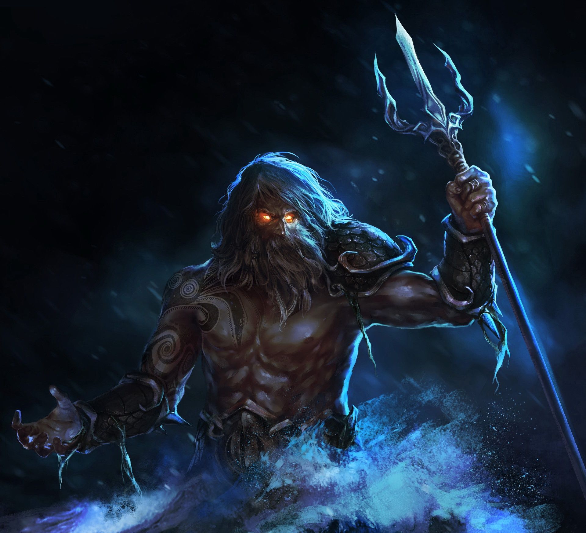 1920x1745 Poseidon Dark Widescreen Wallpaper 112628