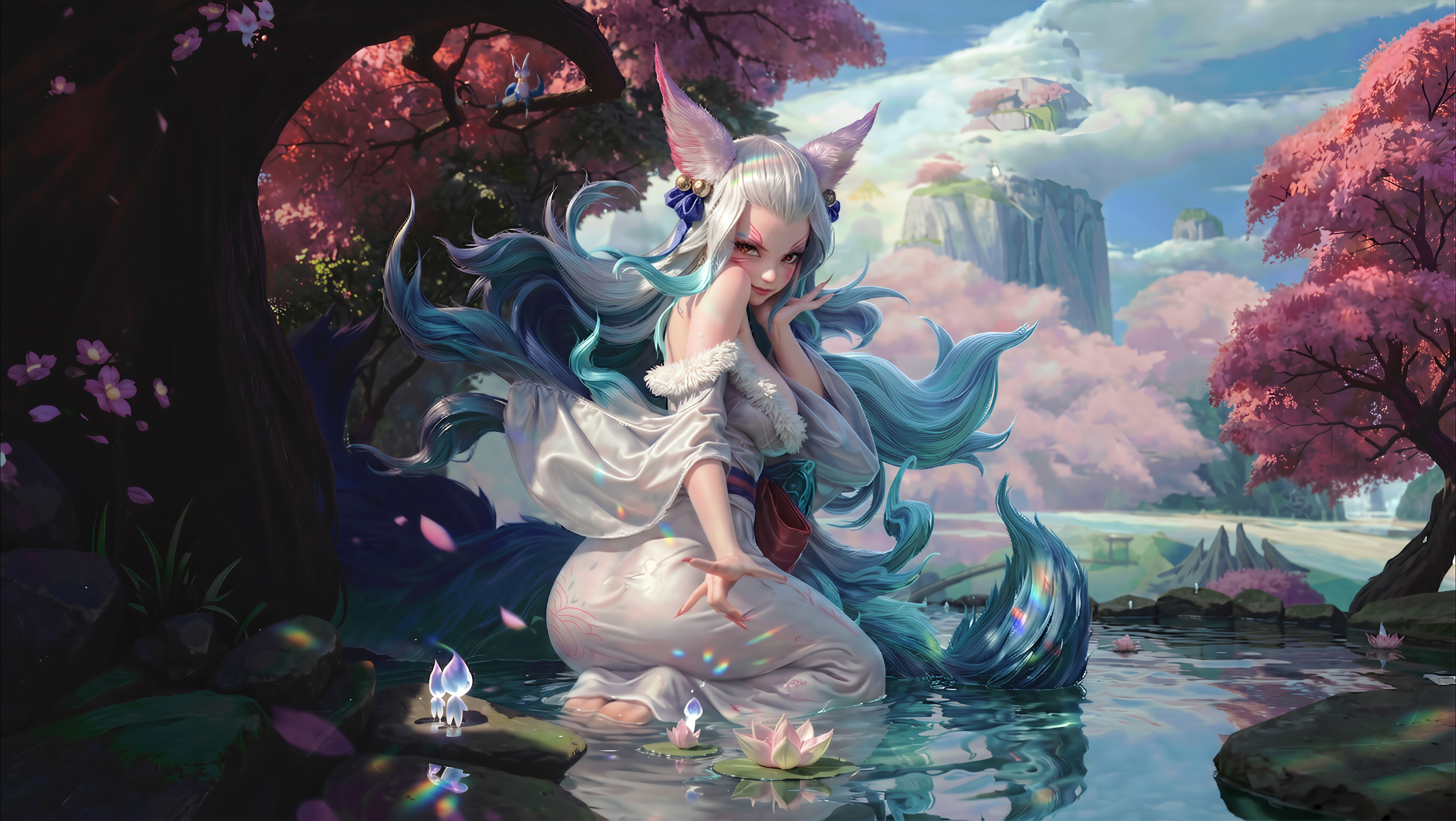 3840x2166 League Of Legends Spirit Blossom Ahri Wallpaper, HD Games Wallpaper, 4k Wallpaper, Image, Background, Photos and Picture