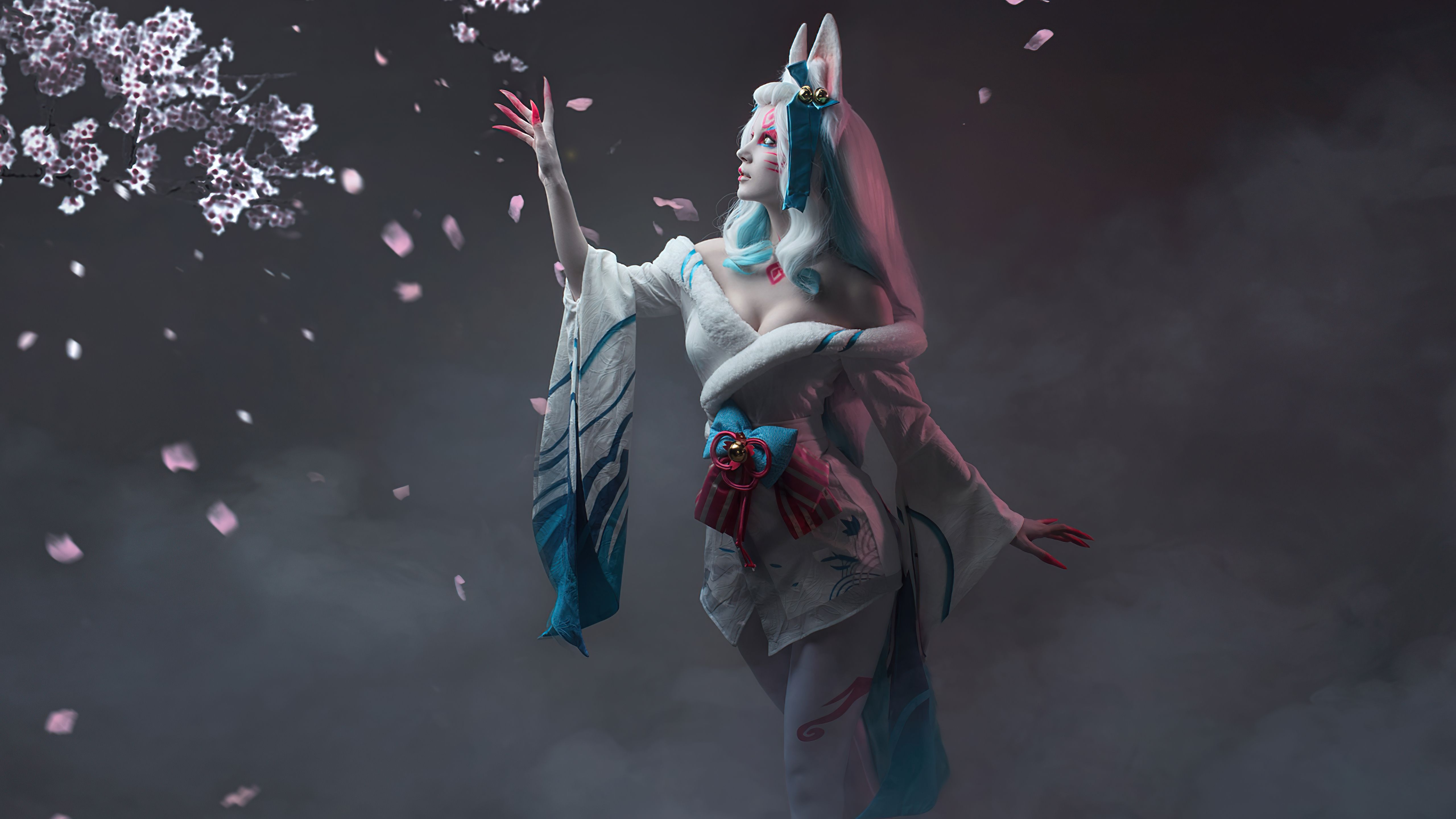 5120x2880 League Of Legends Spirit Blossom Ahri Cospay 5k Wallpaper, HD Games Wallpaper, 4k Wallpaper, Image, Background, Photos and Picture