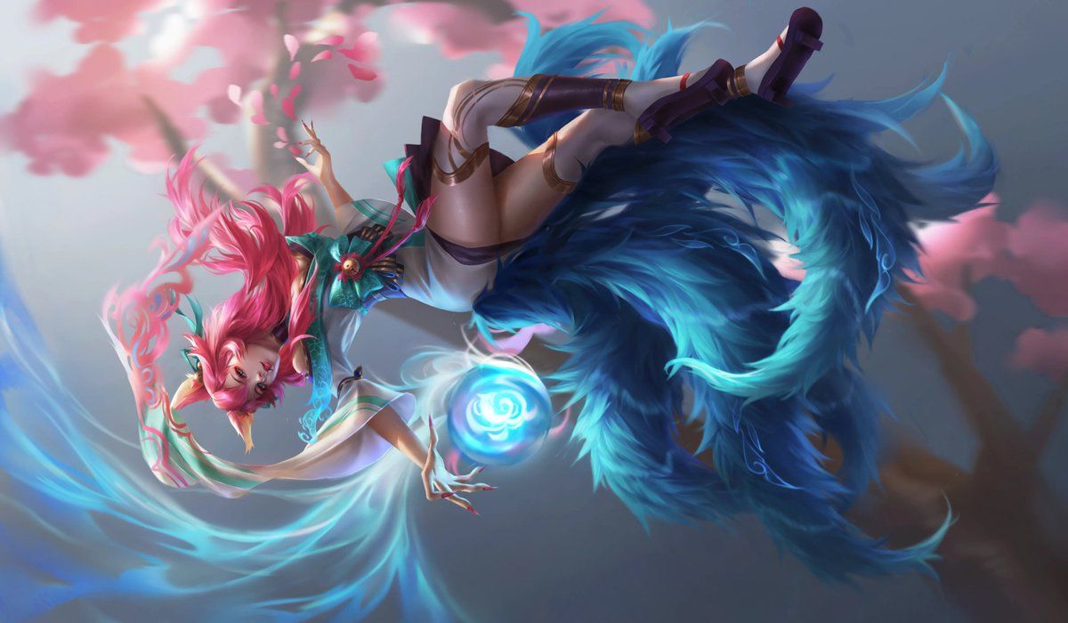 1200x700 Ahri on X: Spirit Blossom Ahri fan art Artist: pa仔 (From Zcool) #LeagueOfLegends #ArtofLegends #lol #fanart #lolfanart #wildrift #RiotGames #Ahri / X