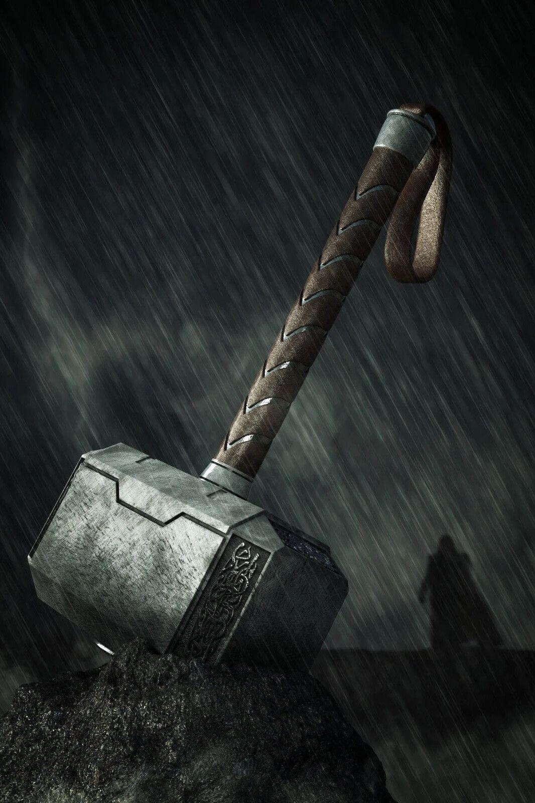 1066x1600 Thor Hammer Mjolnir Poster Wall Art Home Decor Photo Prints 16x 20x 24x36