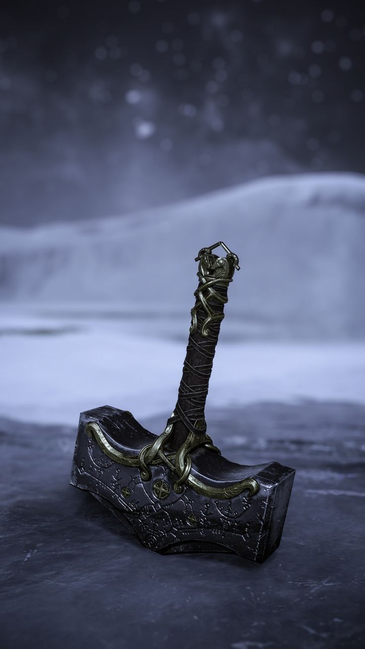 736x1308 Thor's Hammer. God Of War