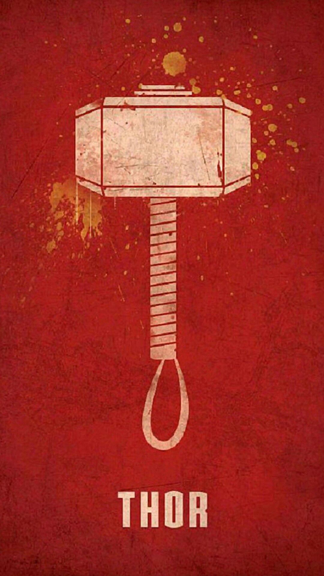 1080x1920 Thor Hammer Wallpaper