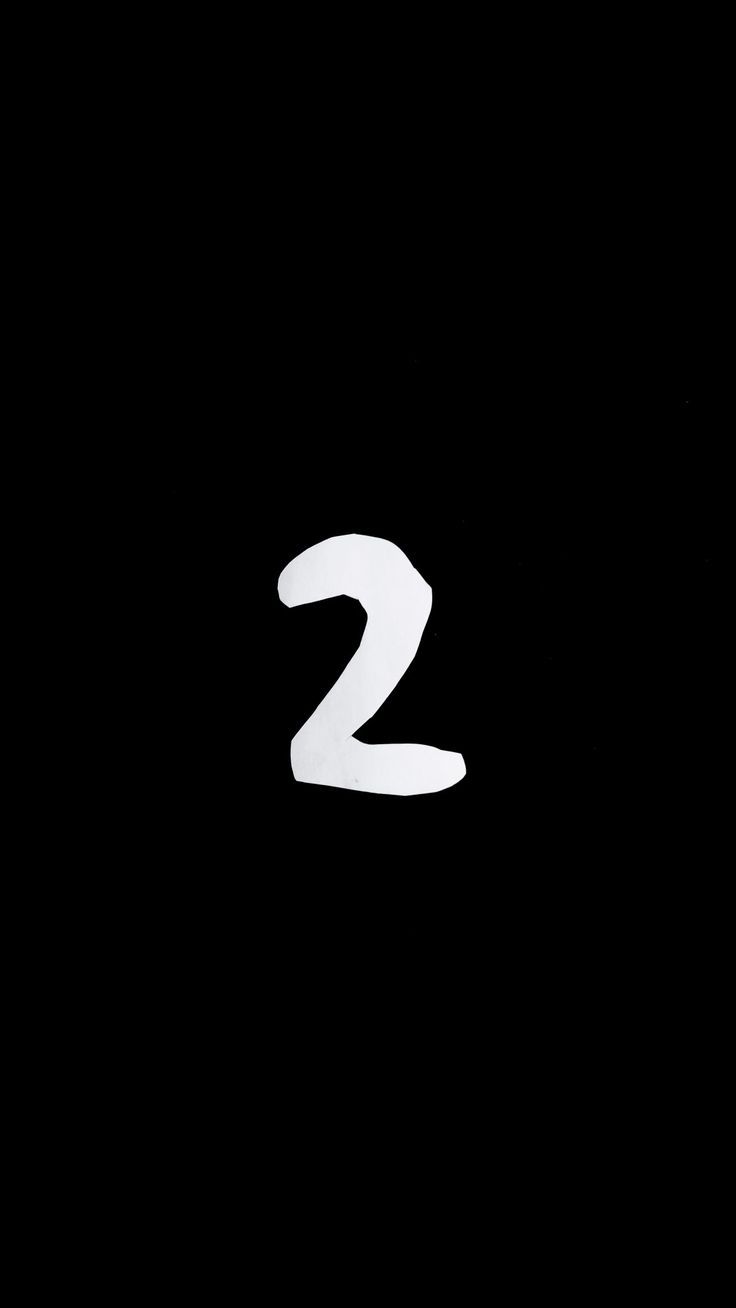 736x1308 Number two 2 wallpaper, black and white photo