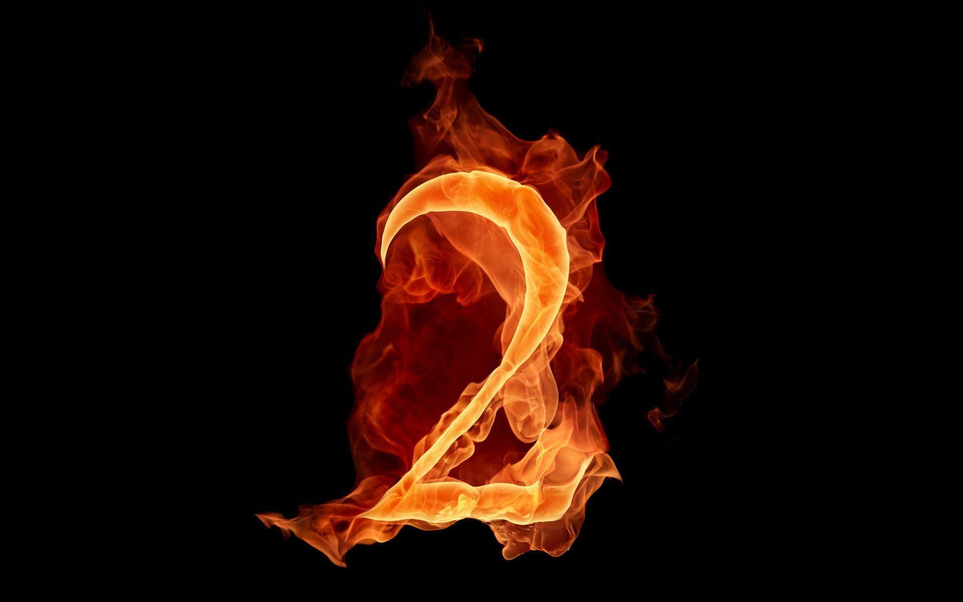1920x1200 Fiery Art: Flame Number 2 HD Wallpaperx1200