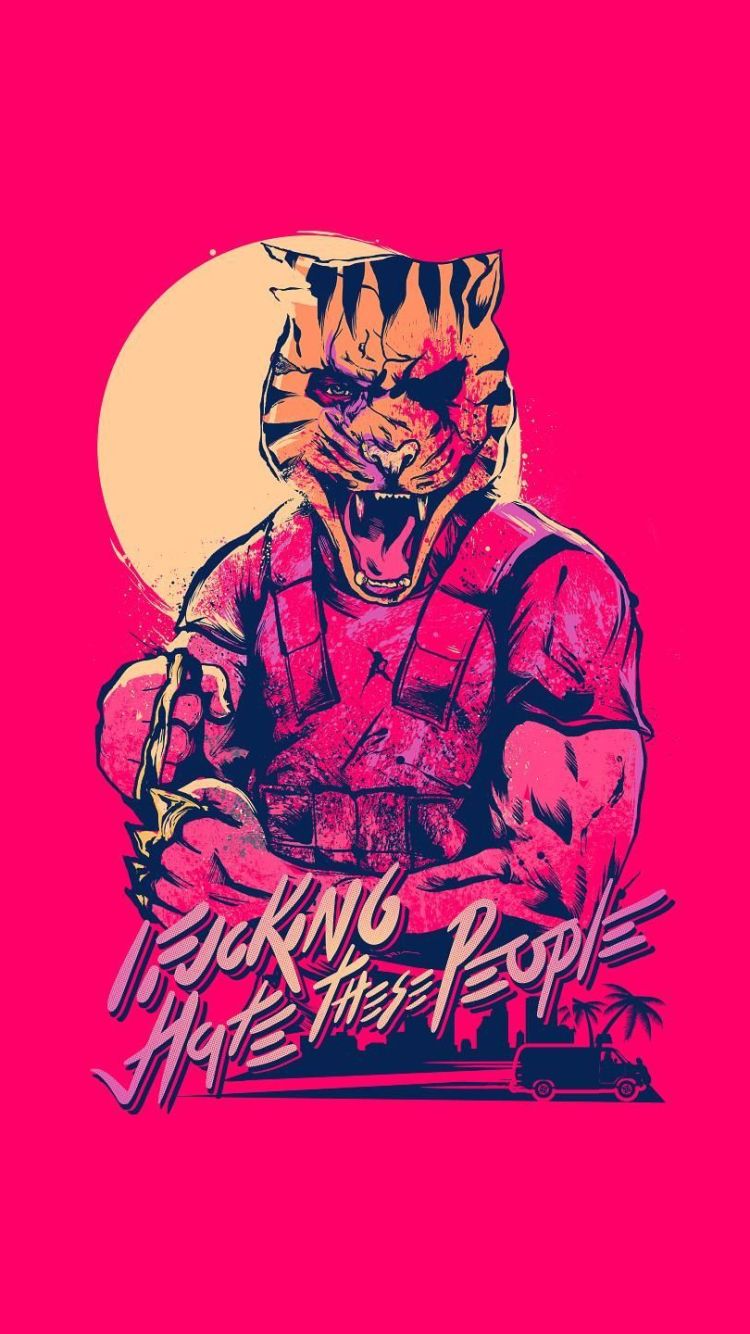 750x1334 Hotline Miami 2: Wrong Number Phone Wallpaper: Free 4K & HD Downloads