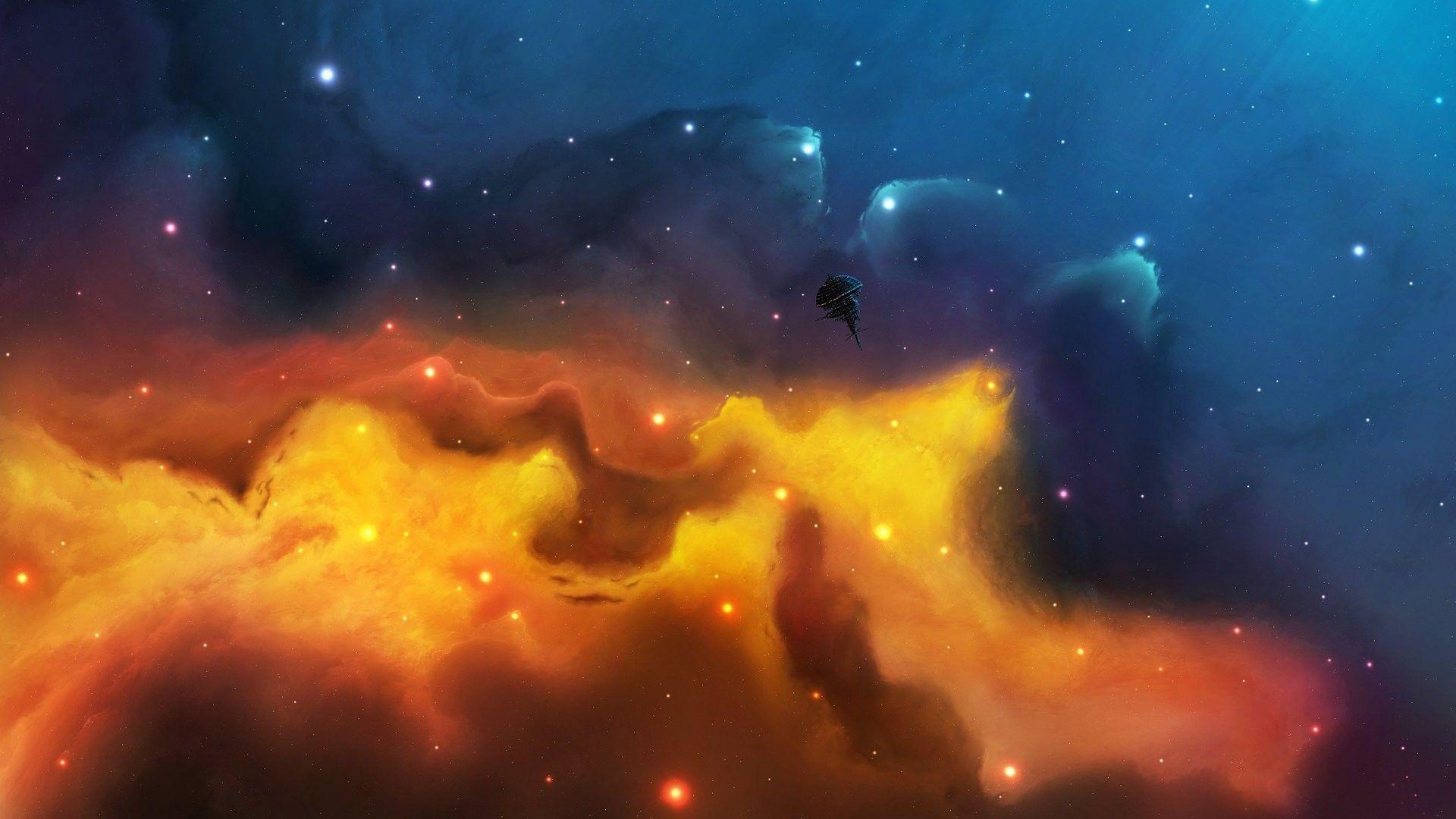 1920x1080 Space: Colors Colorful Planets Sky Galaxy Astronomy Galaxies Cosmos