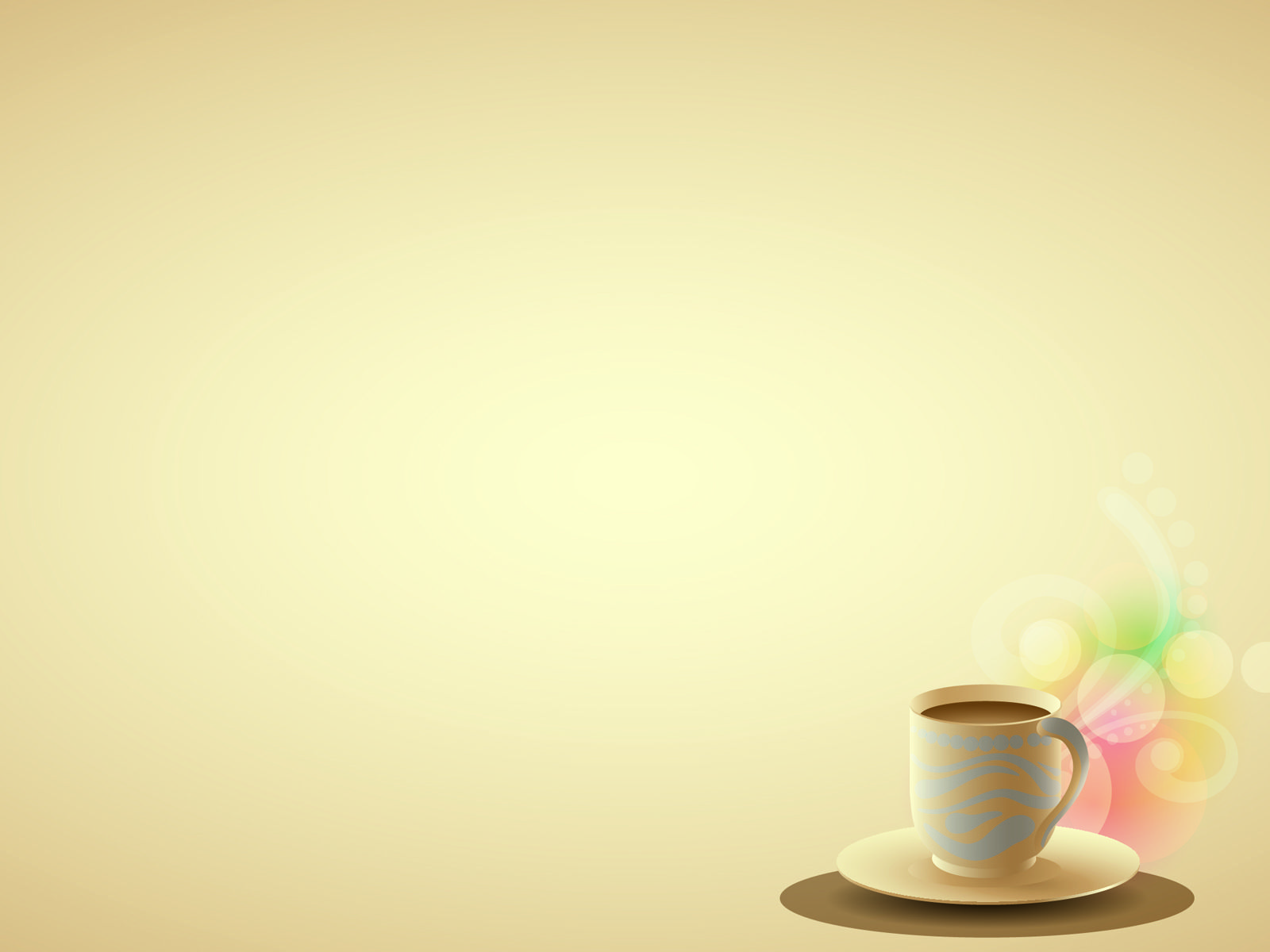 1600x1200 Coffee Brown Background. Brown, Foods & Drinks, Green, Pink, Yellow Templates. Free PPT Grounds