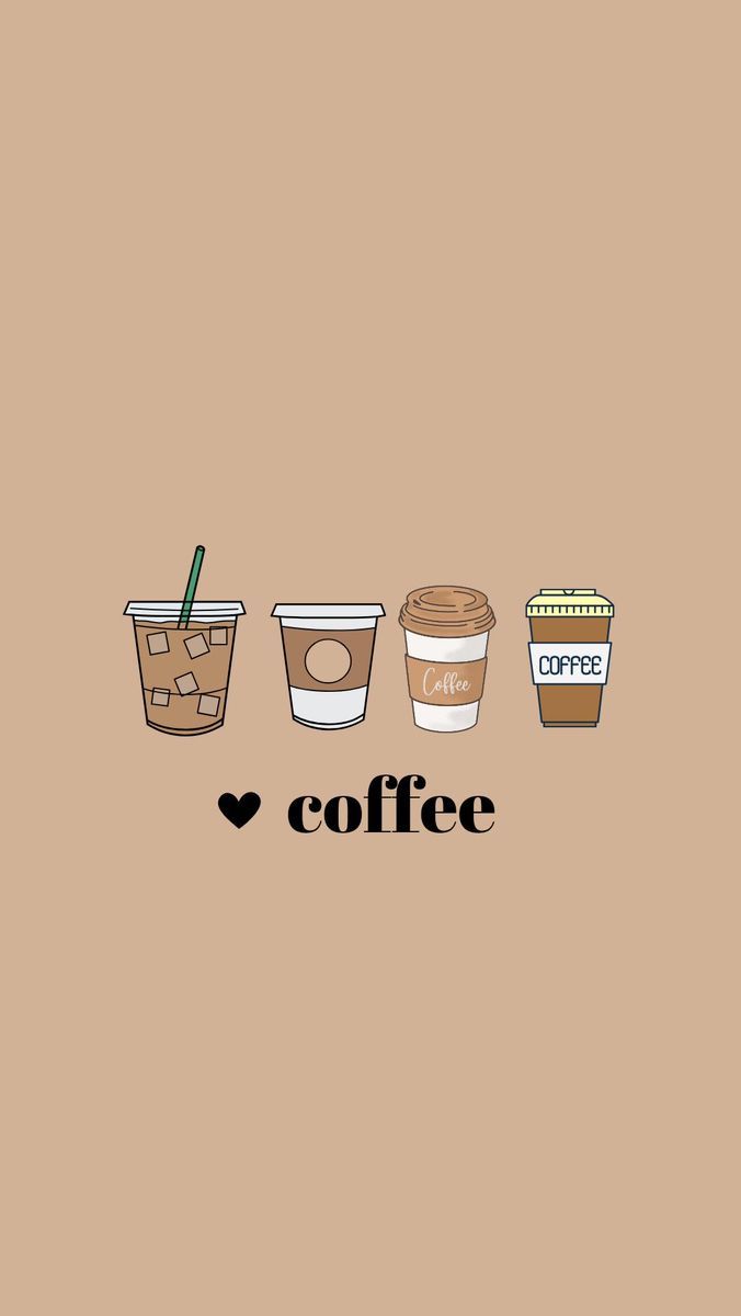 676x1200 Fuel for the Day ☕. Brown coffee aesthetic, Coffee cups illustration, Coffee lover gift ideas