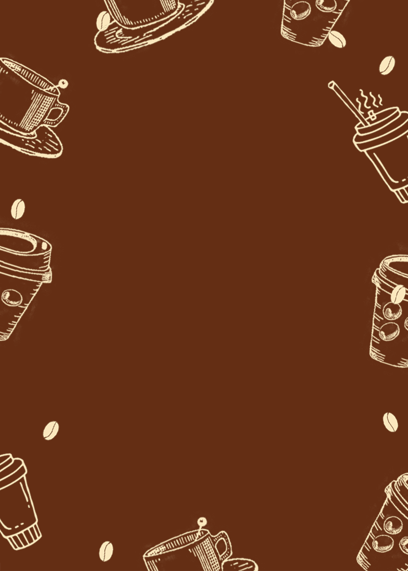 800x1120 Simple Brown Background Coffee. PSD Free Download