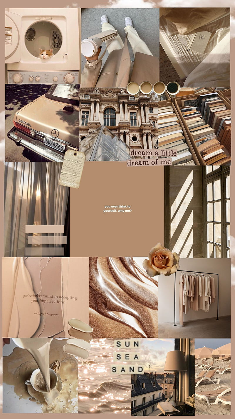 800x1422 Aesthetic beige, chill, coffee, color, cool, edit, moments, sayings, HD phone wallpaper