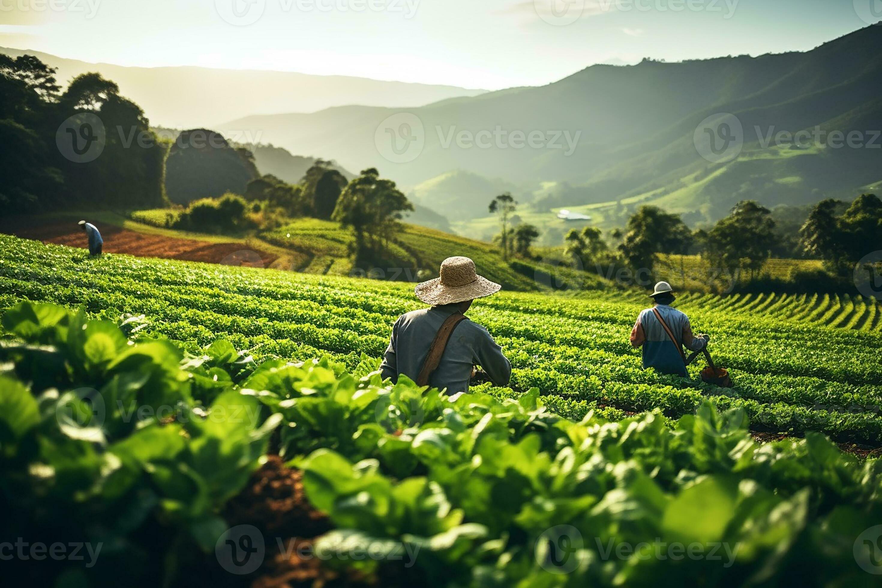 2940x1960 AI Generated Sustainable Organic Farming Eco Friendly Practices In Lush Greenery