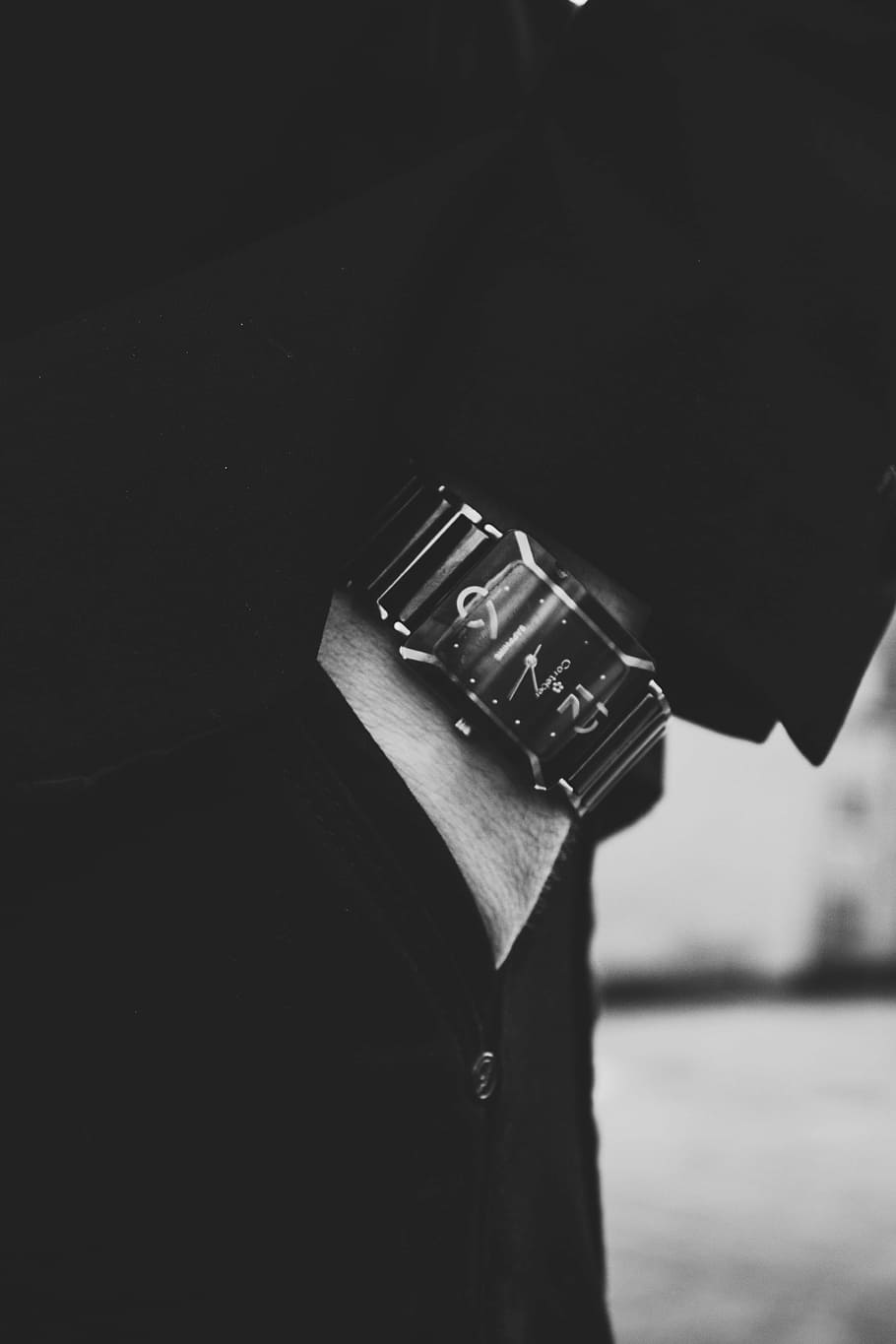 910x1365 Adult, Black And White, Close Up, Dark, Man, Outdoors, Person, Time