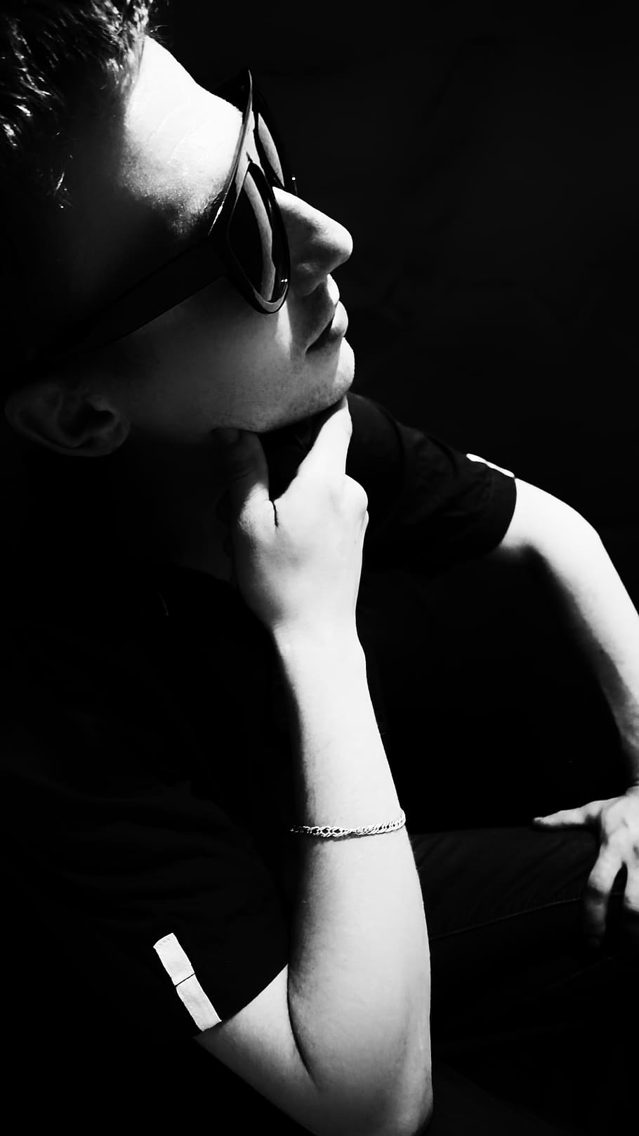 910x1617 HD wallpaper: glasses, portrait, person, man, stylish, style, one person