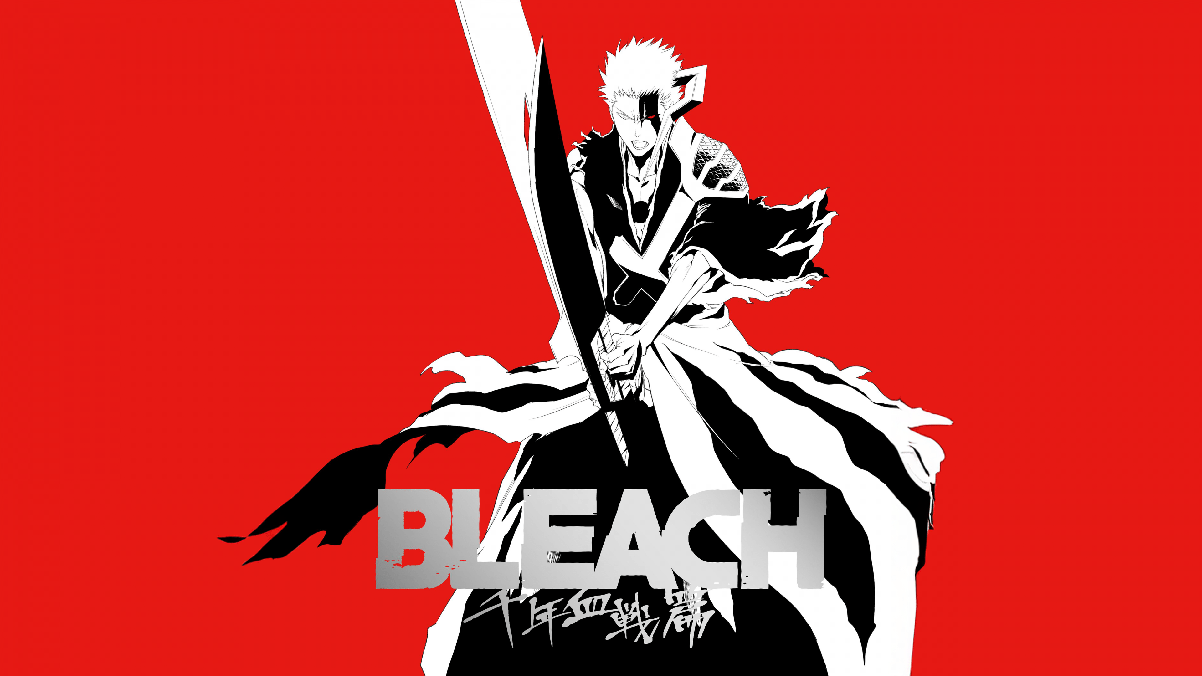 3840x2160 Bleach: Thousand Year Blood War Wallpaper 4K, Red Background, 5K