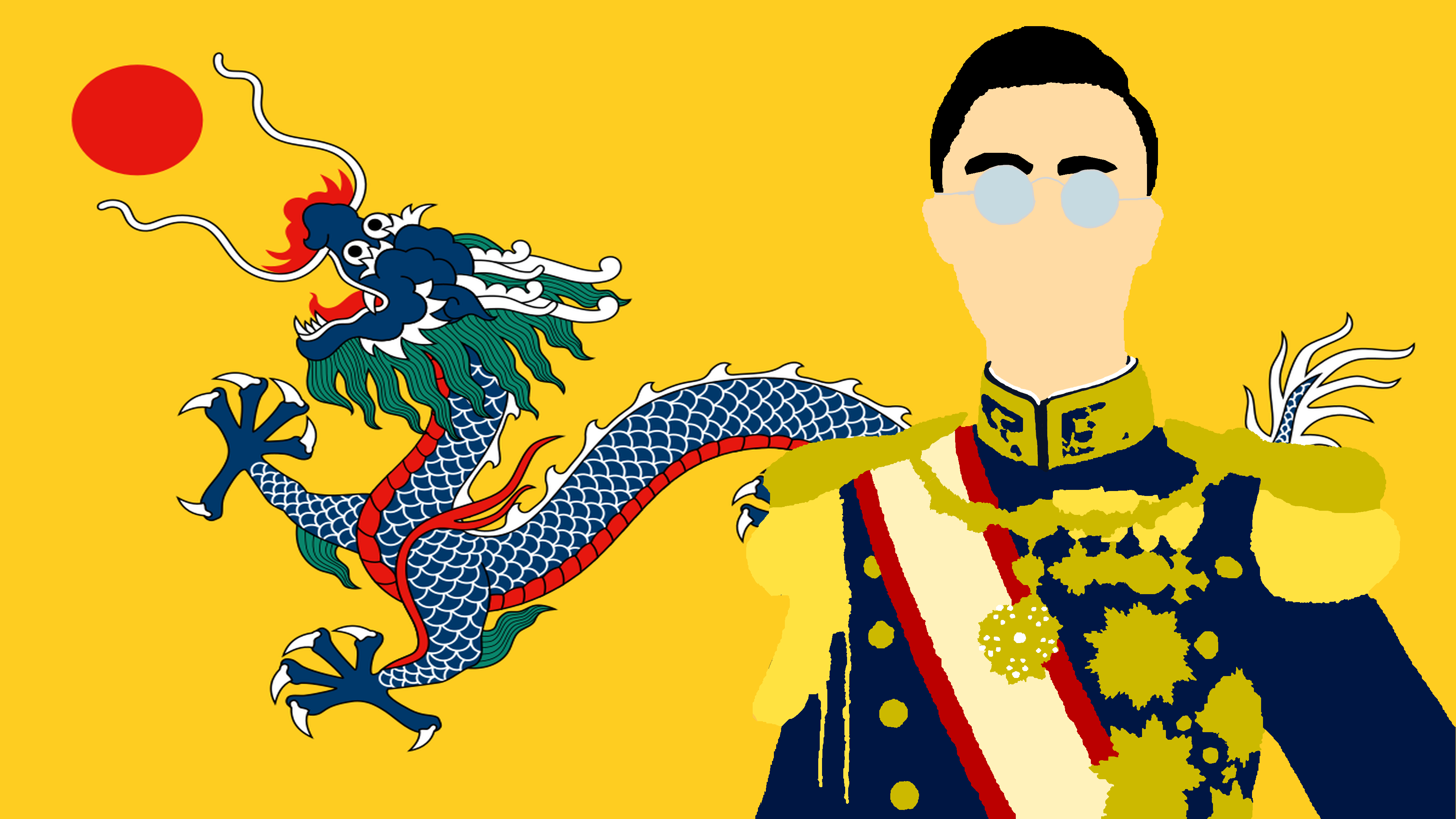3840x2160 Emperor Puyi Minimalist Wallpaper [3840 x 2160]