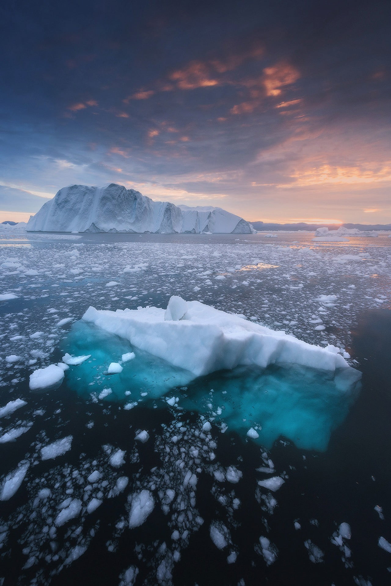 1280x1918 Block of iceberg, iceberg, nature, ice HD wallpaper