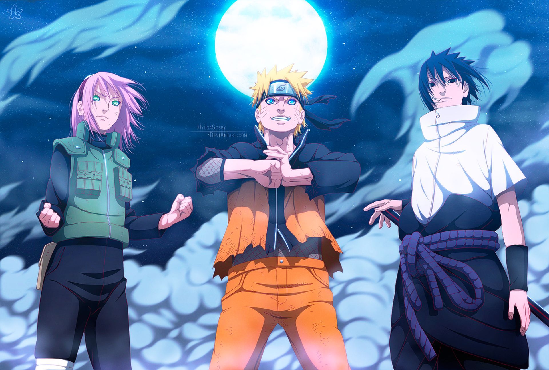 1920x1295 Desktop wallpaper: Naruto, Anime, Naruto Uzumaki, Sakura Haruno, Sasuke Uchiha 4K free download for PC. 440027