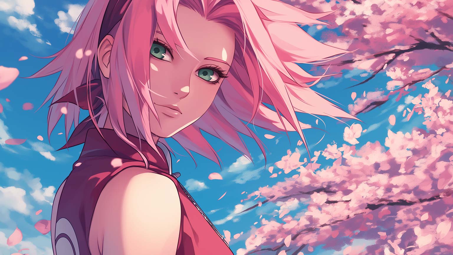 1536x864 Naruto Sakura Haruno Desktop Wallpaper 4K Wallpaper