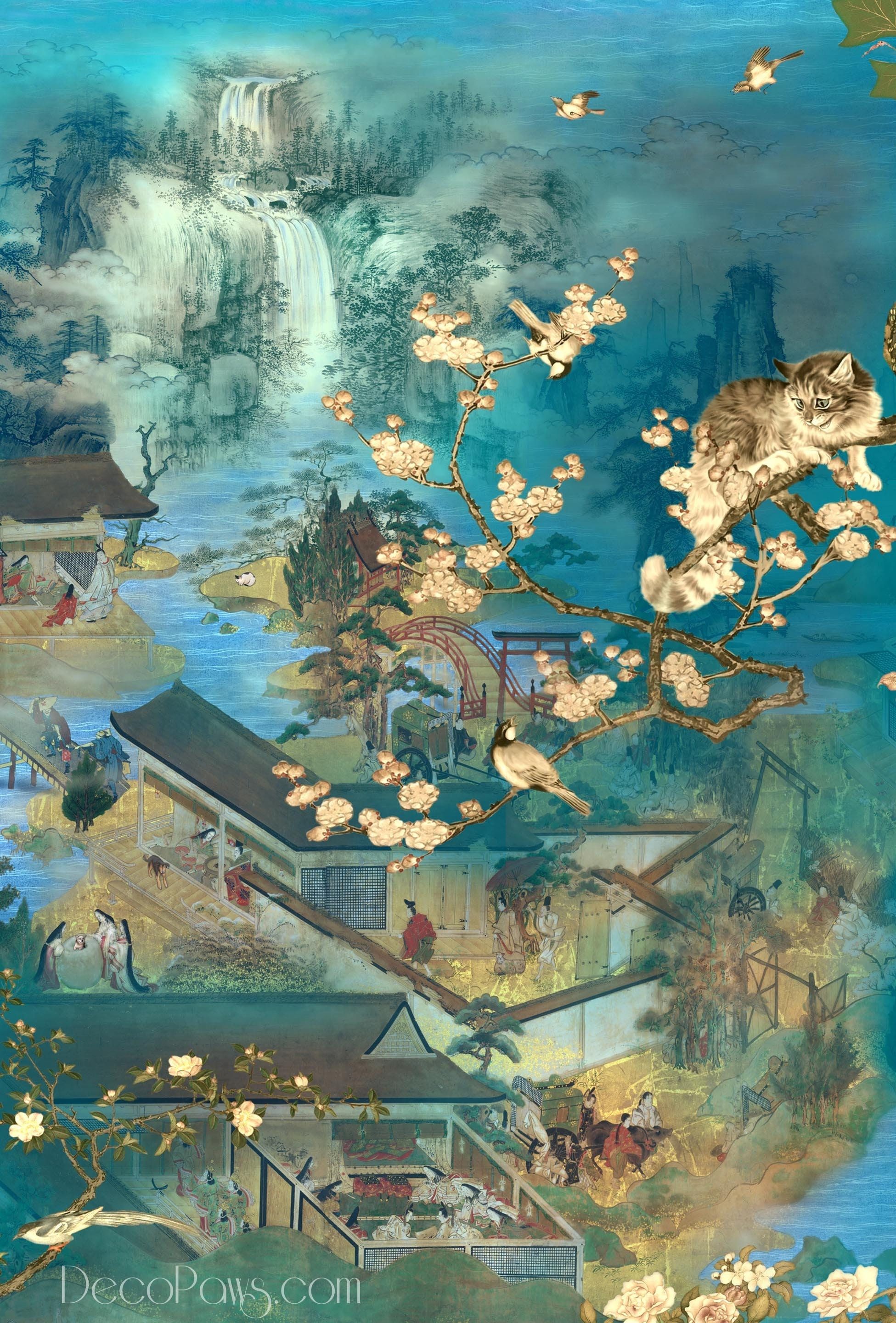 1951x2880 Japanese Edo Period Chinoiserie Wallpaper Hong Kong