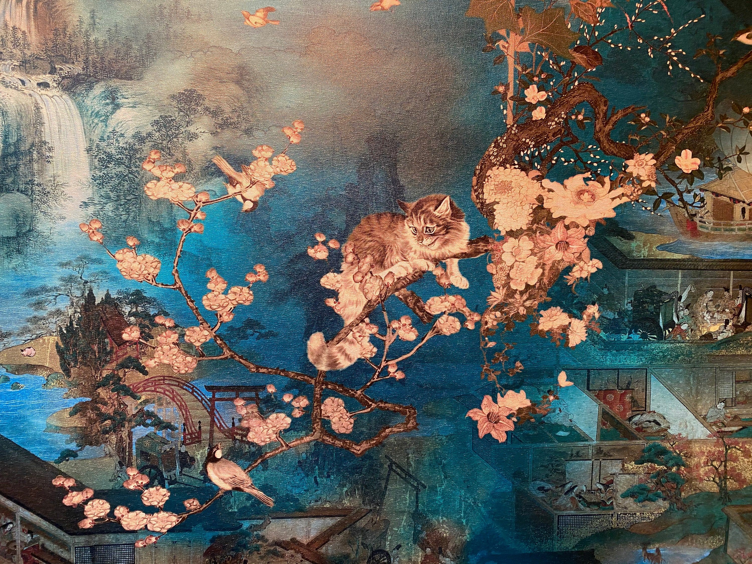 3000x2250 Japanese Edo Period Chinoiserie Wallpaper