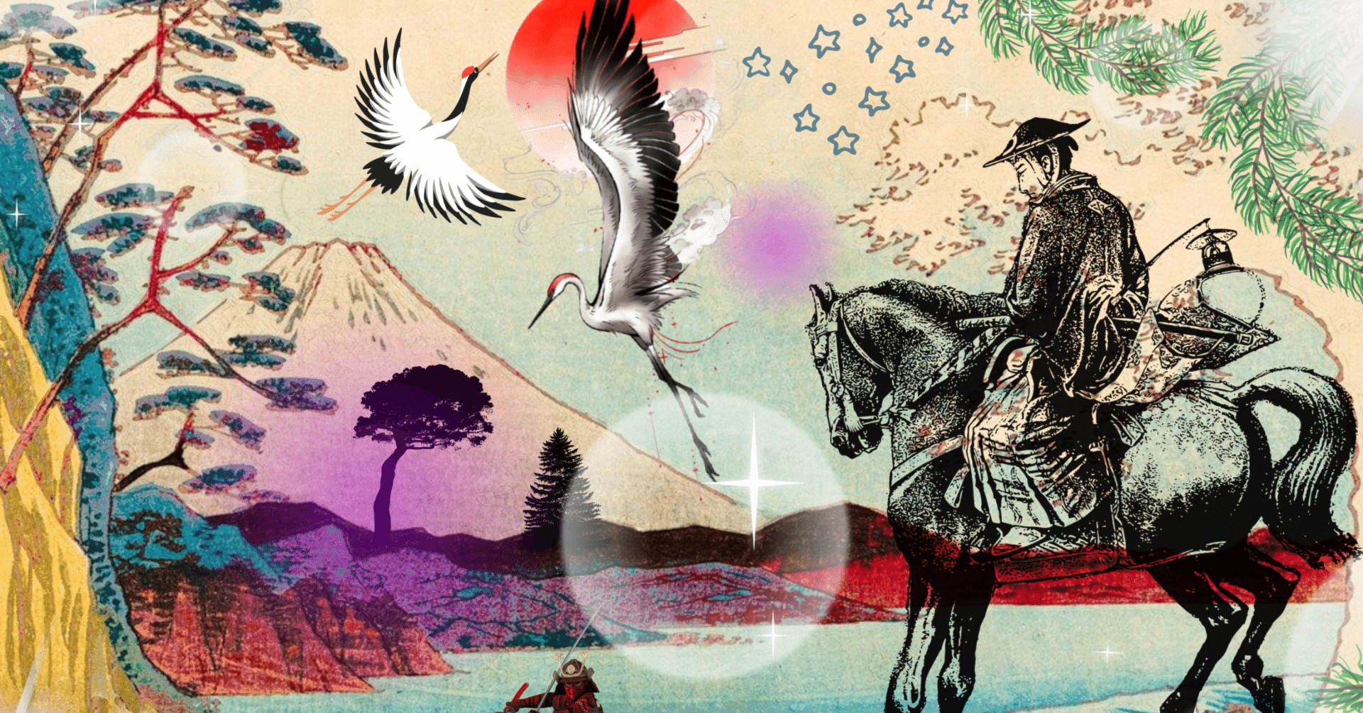 1920x1005 Japanese Ukiyoe Art period.Fuji｜Jigsaw Puzzle Japan