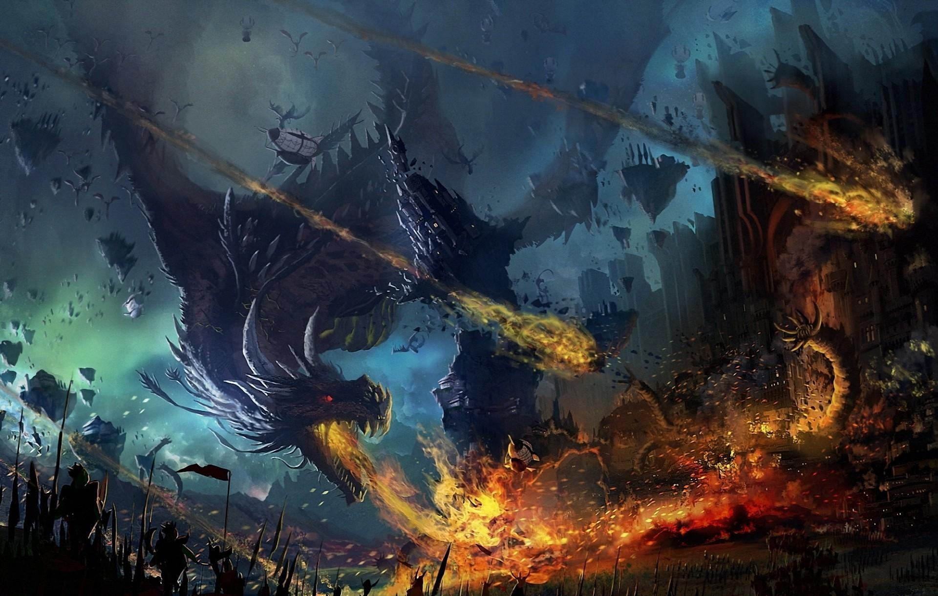 1920x1220 dragon, fall, fire Wallpaper, HD Fantasy 4K Wallpaper, Image and Background