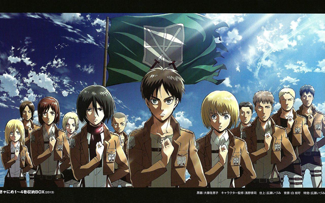 1280x800 Wallpaper Attack on Titan Young man Hajime Isayama, Eren Yeager