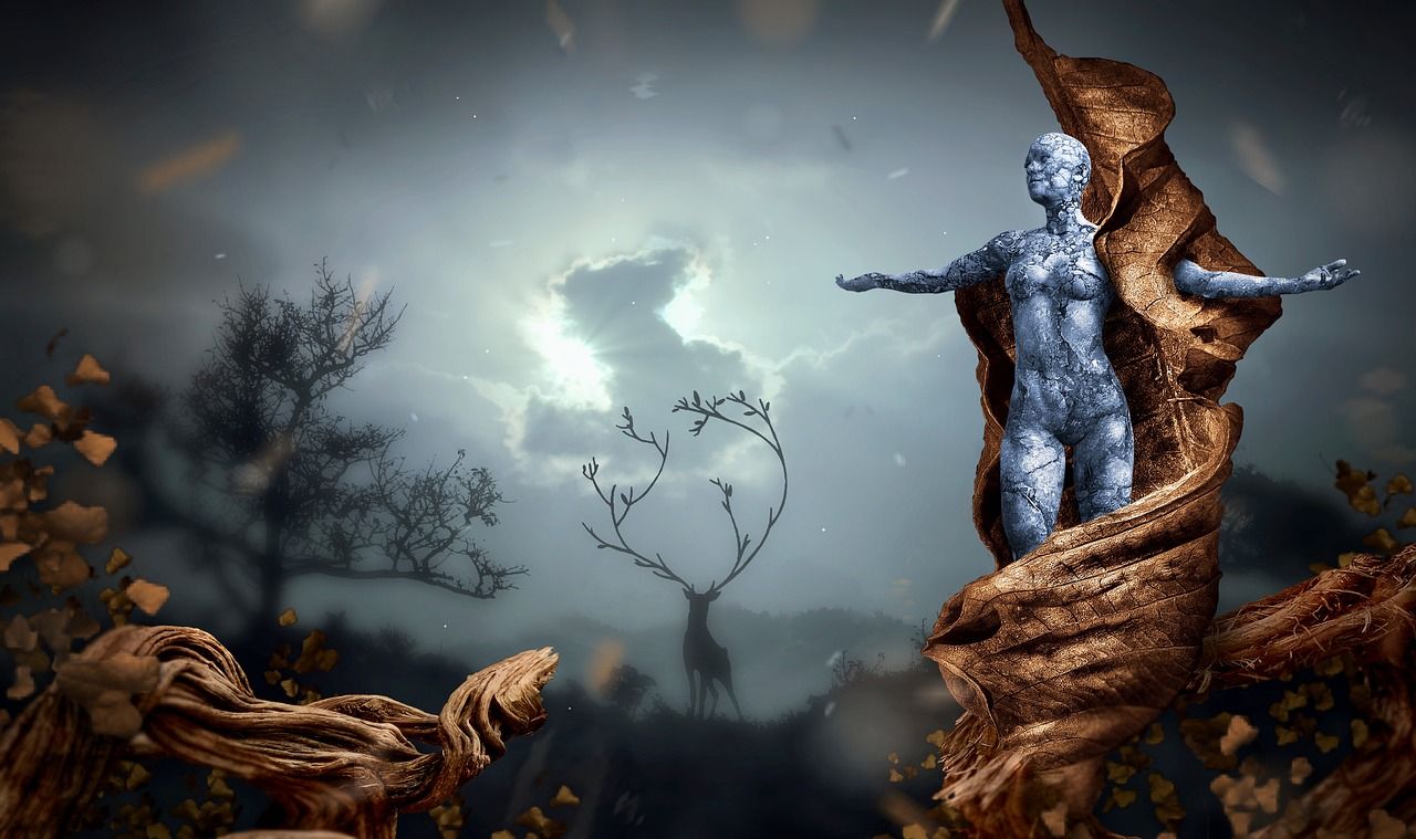 1280x759 Download Fantasy Fall Nature. Royalty Free Stock Illustration Image