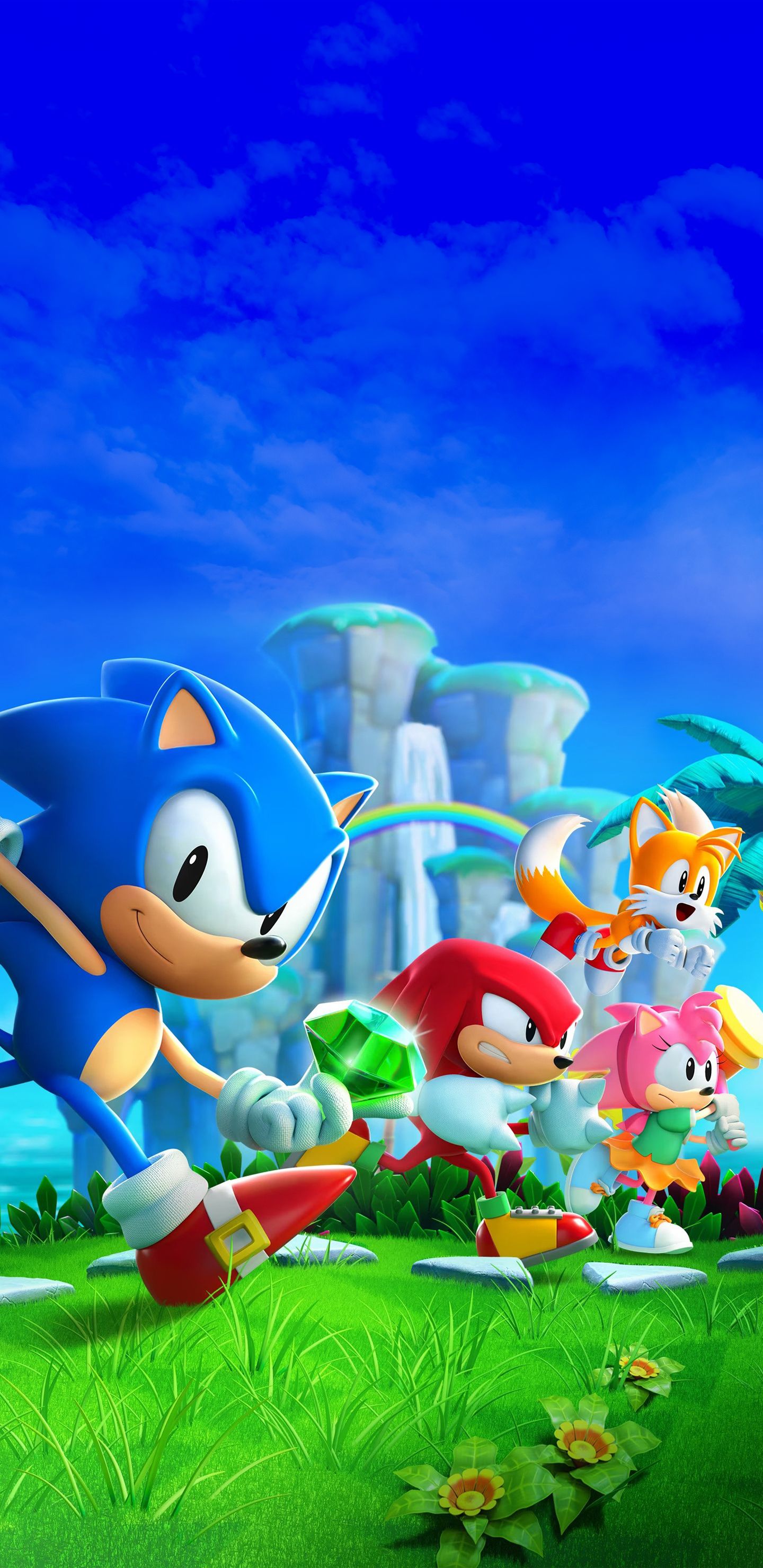 1440x2960 Sonic Superstars Wallpaper with Monocle