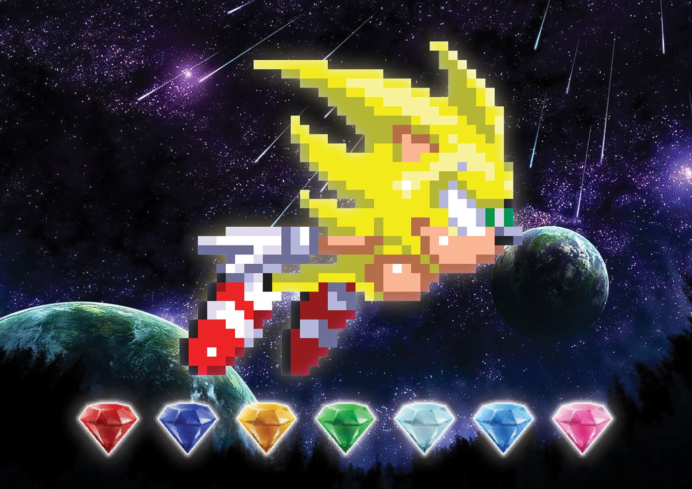 1400x990 Super Sonic Pixel Art - Behance