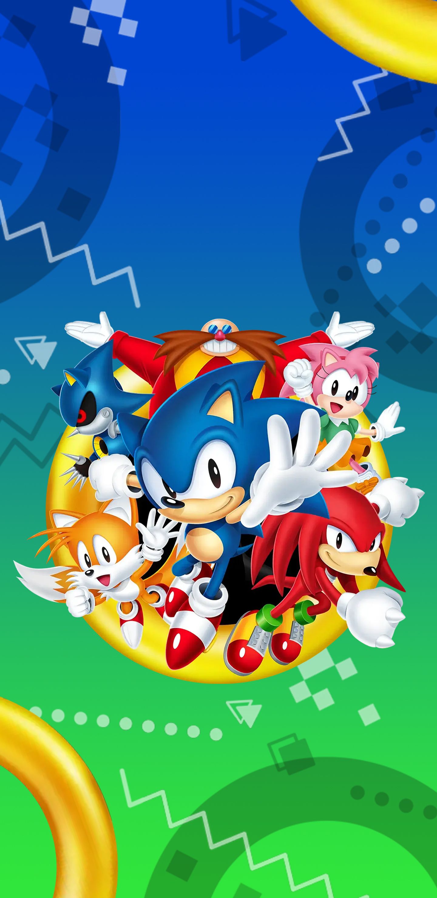 1440x2960 Sonic Origins Wallpaper with Monocle