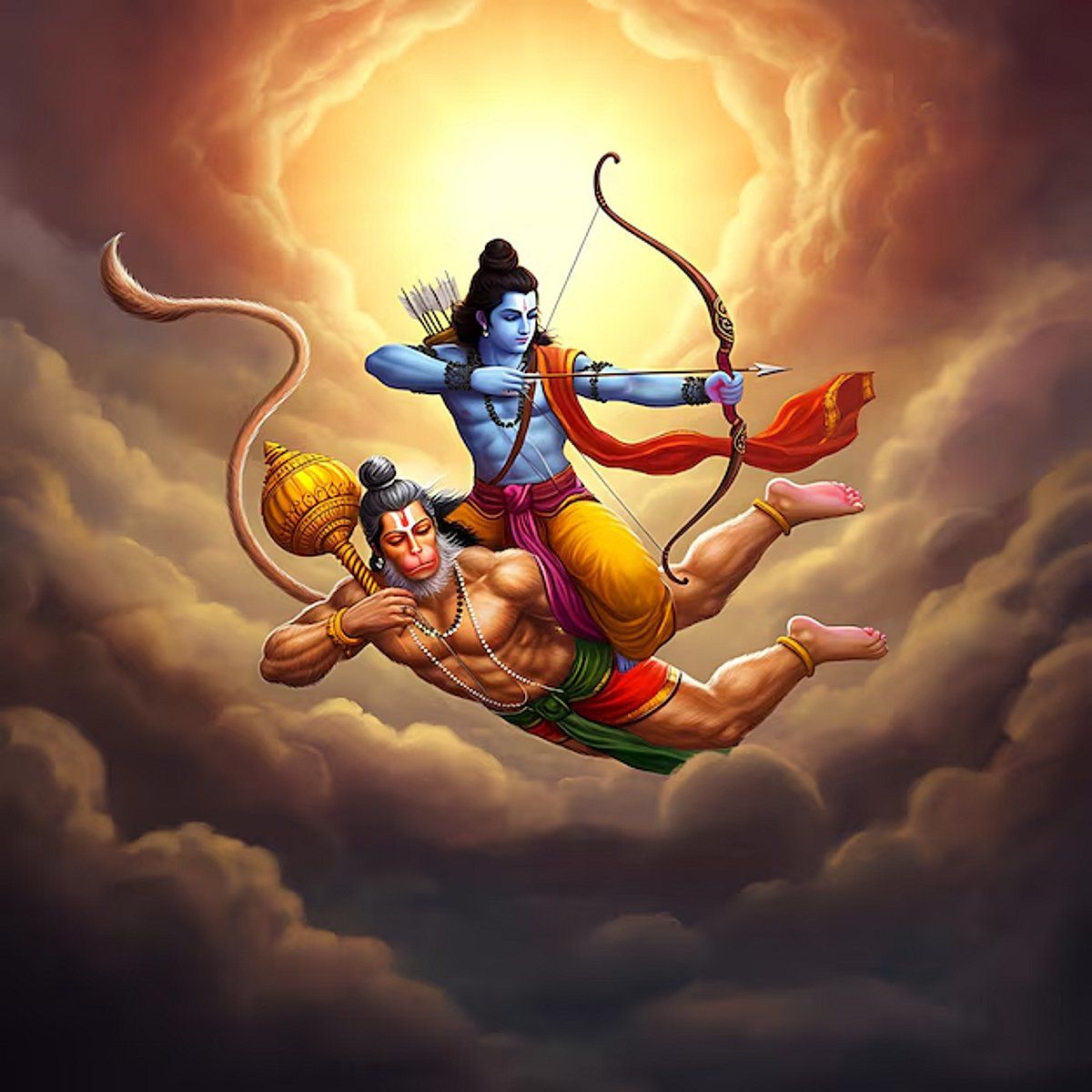 1200x1200 Hanuman's Devotion To Lord Rama: A Ram Navami Reflection