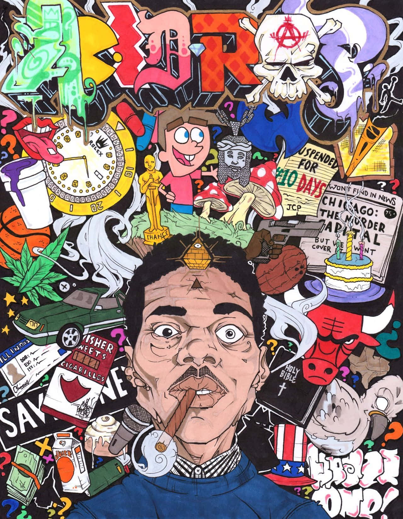 1280x1649 Download Cool Rapper Chance The Rapper Wallpaper