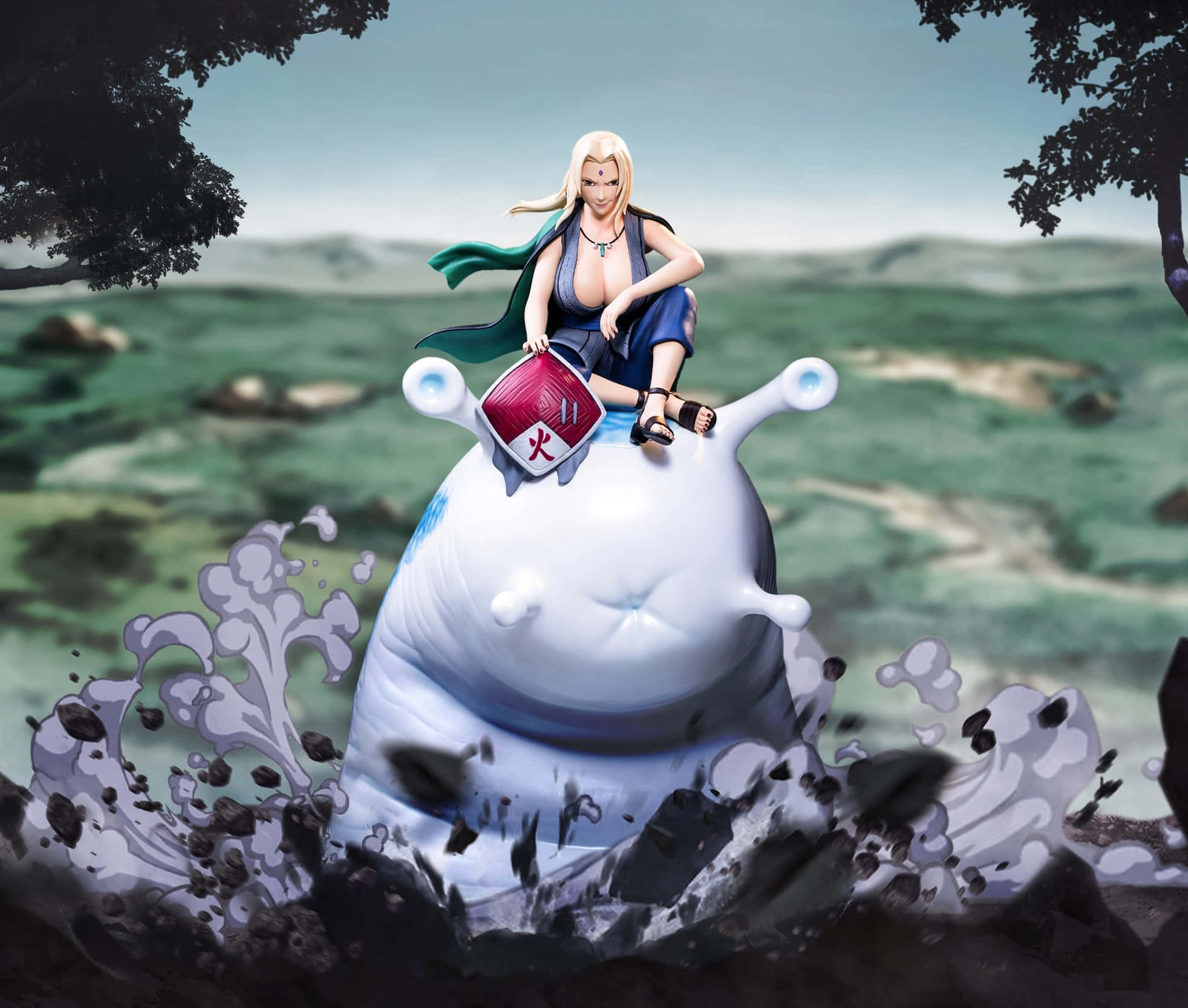 1964x1667 Download Katsuyu, the Giant Slug Summoning on a Mission Wallpaper