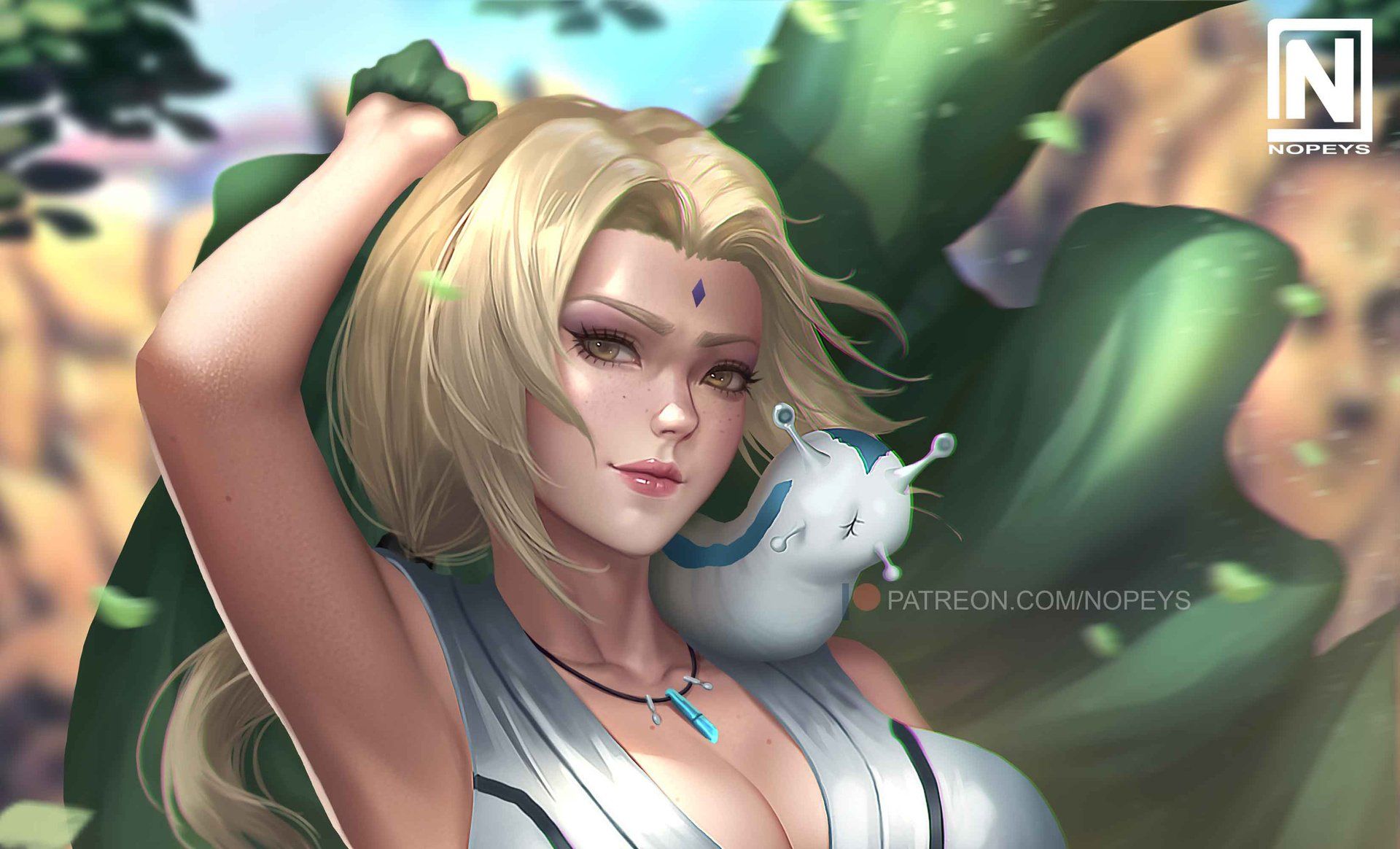 1920x1164 Tsunade & Katsuyu HD Anime Wallpaper