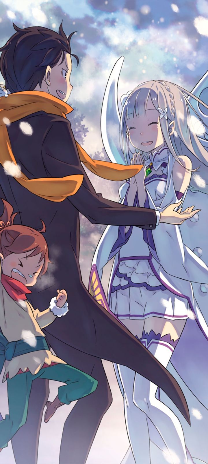 720x1600 Phone wallpaper: Anime, Re:zero Starting Life In Another World, Emilia (Re: zero), Subaru Natsuki 1400440