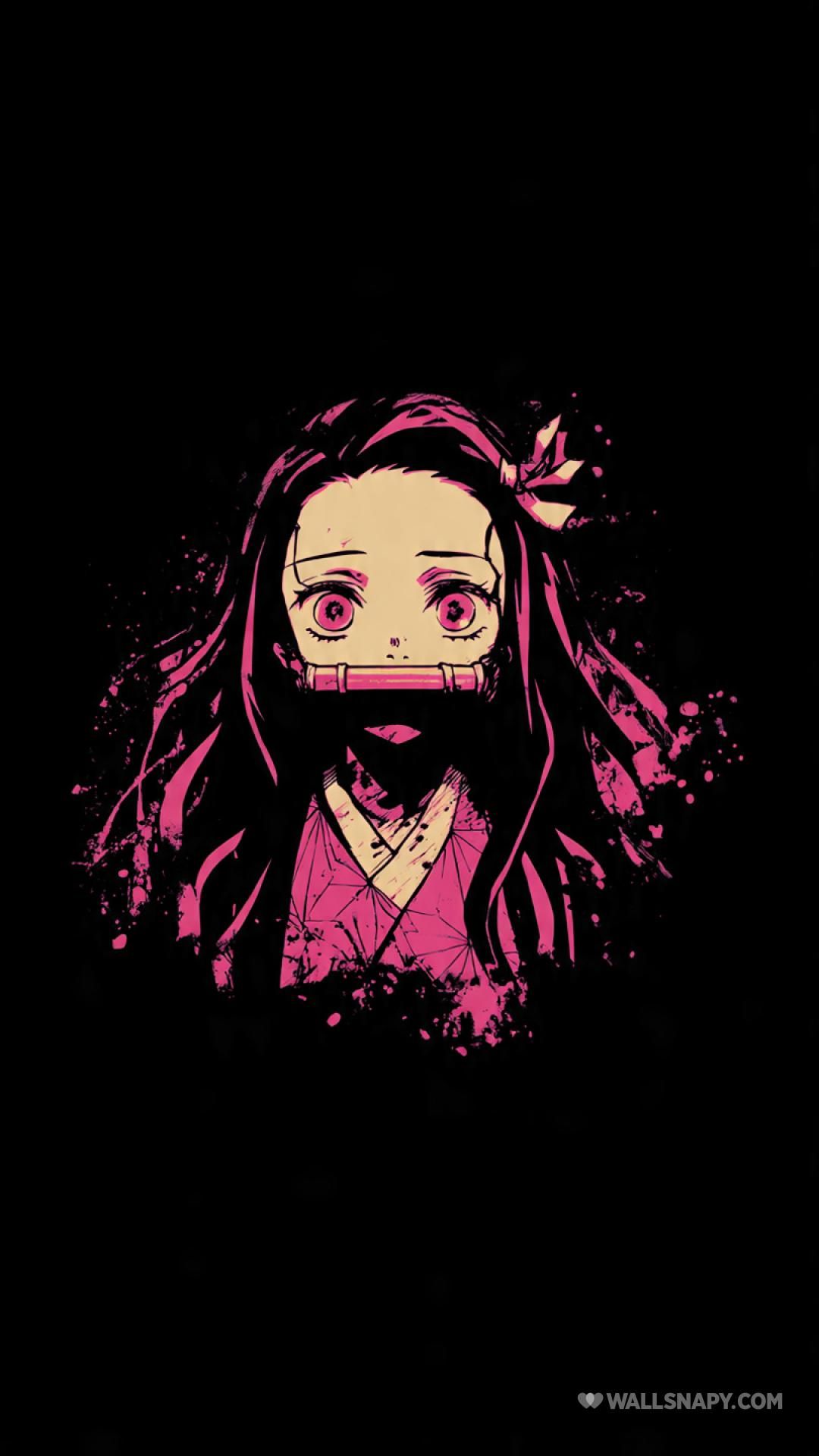 1080x1920 Demon slayer nezuko black style HD wallpaper