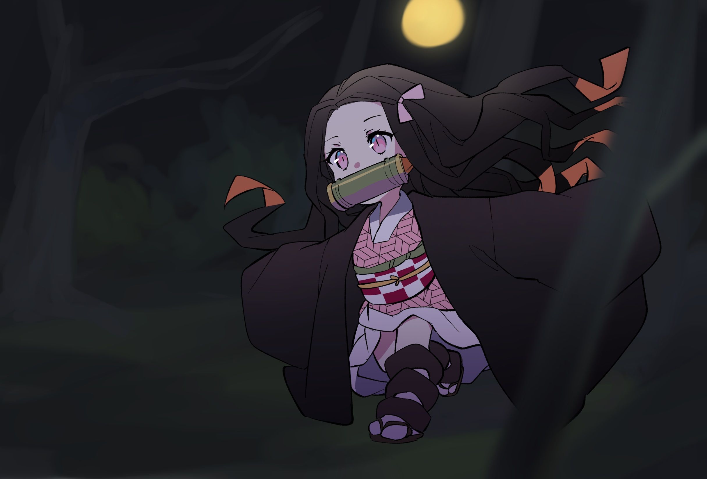 2430x1648 Nezuko Kamado Slayer Anime HD Wallpaper by ゆりん/ urimx1648