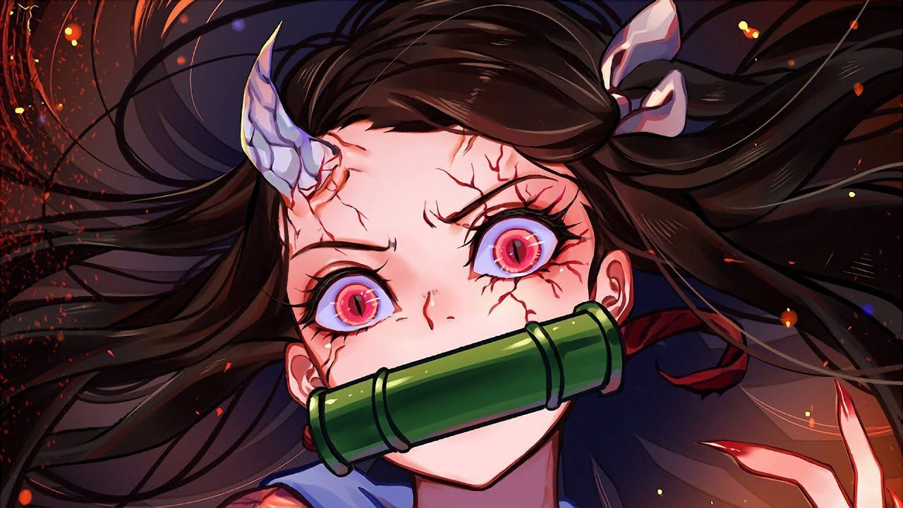 1280x720 Nezuko Demon Half Human Wallpaper