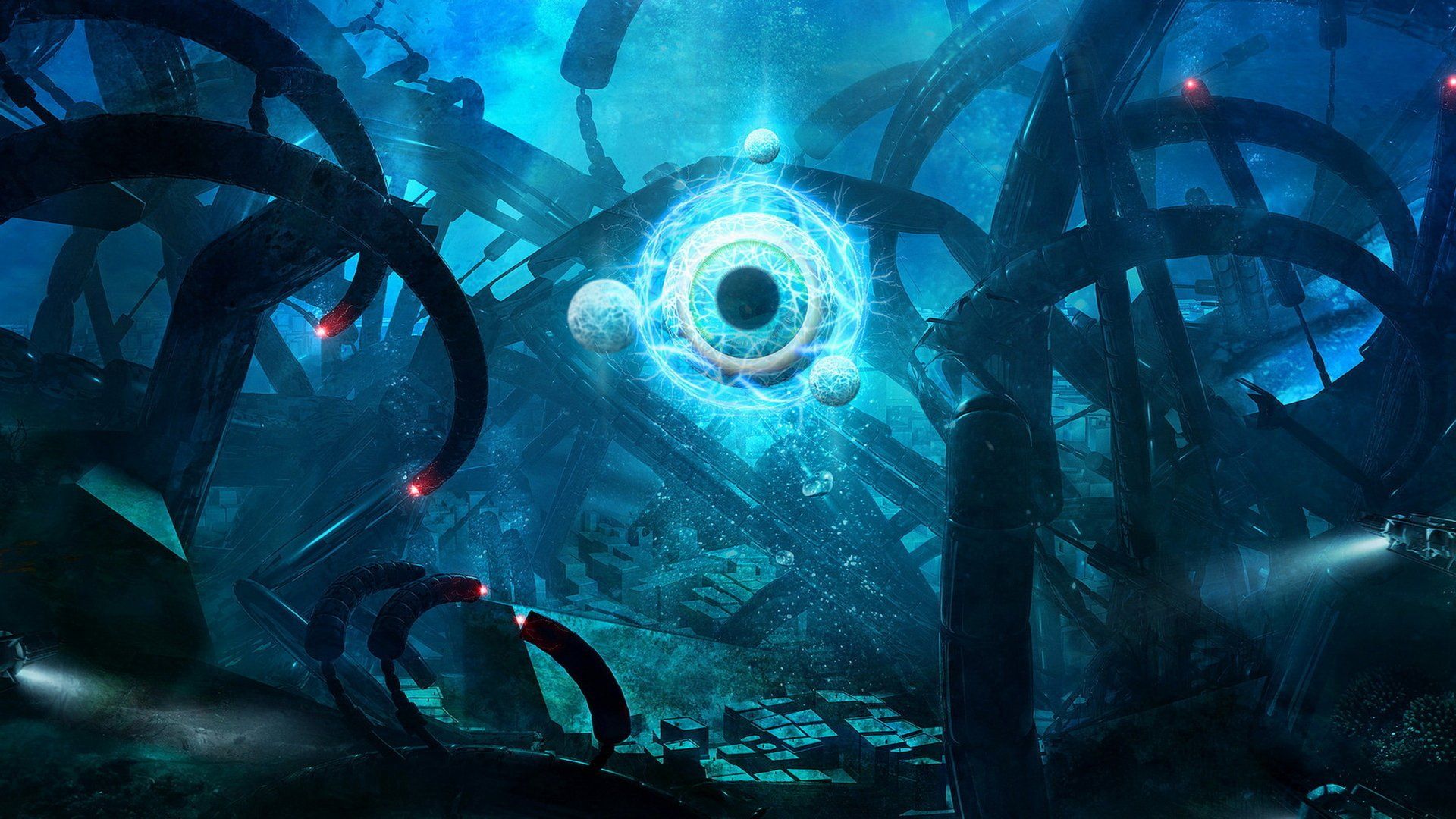 1920x1080 Futuristic 3D Sci Fi Nexus